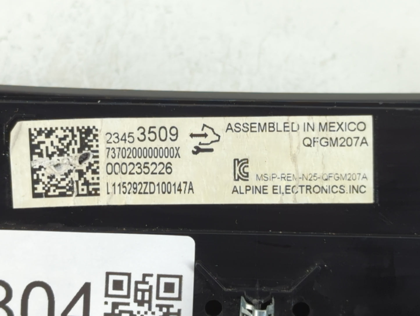 2014-2020 Chevrolet Impala Climate Control Module Temperature AC/Heater Replacement P/N:23453509 Fits OEM Used Auto Parts - 