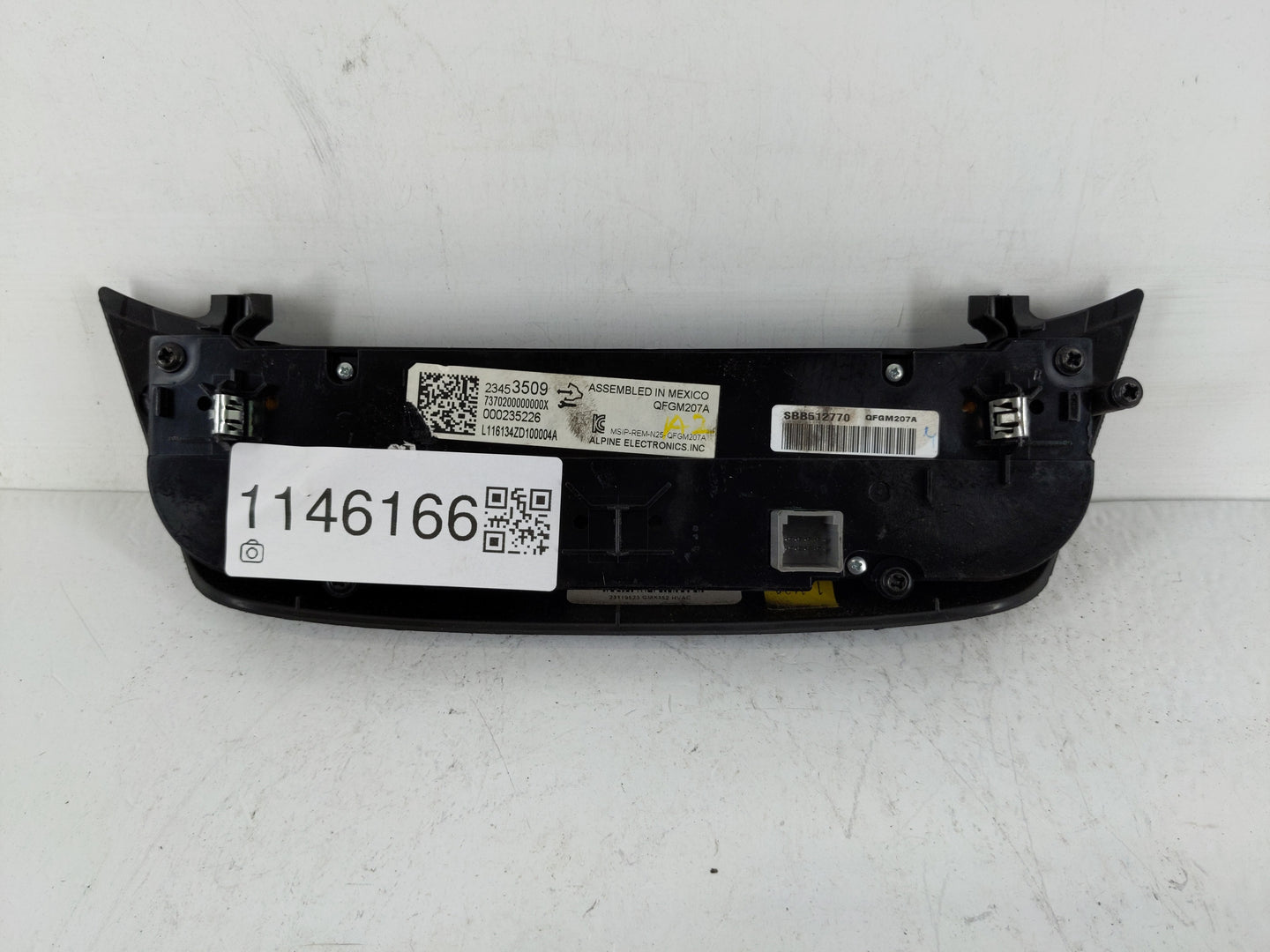 2014-2020 Chevrolet Impala Climate Control Module Temperature AC/Heater Replacement P/N:23453509 Fits OEM Used Auto Parts - 
