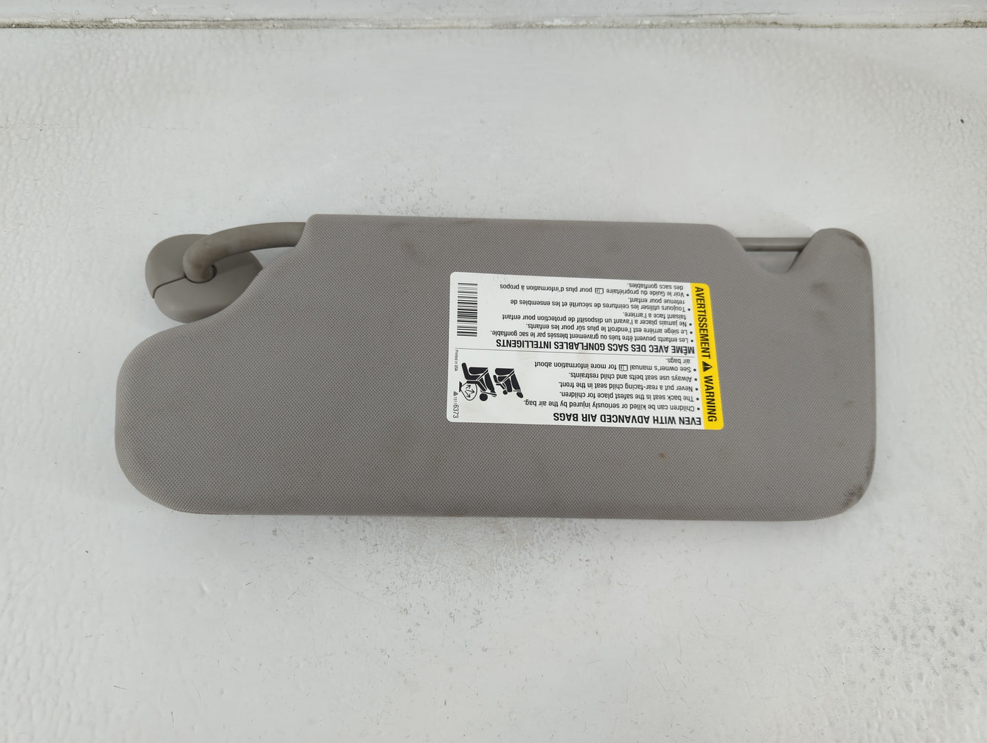 2006-2016 Chevrolet Impala Sun Visor Shade Replacement Passenger Right Mirror Fits OEM Used Auto Parts - Oemusedautoparts1.c