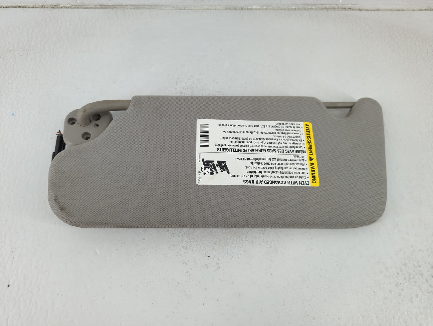 2006-2016 Chevrolet Impala Sun Visor Shade Replacement Passenger Right Mirror Fits OEM Used Auto Parts - Oemusedautoparts1.c