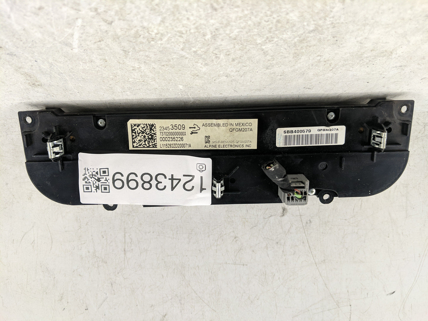2014-2020 Chevrolet Impala Climate Control Module Temperature AC/Heater Replacement P/N:000235226 23453509 Fits OEM Used Aut