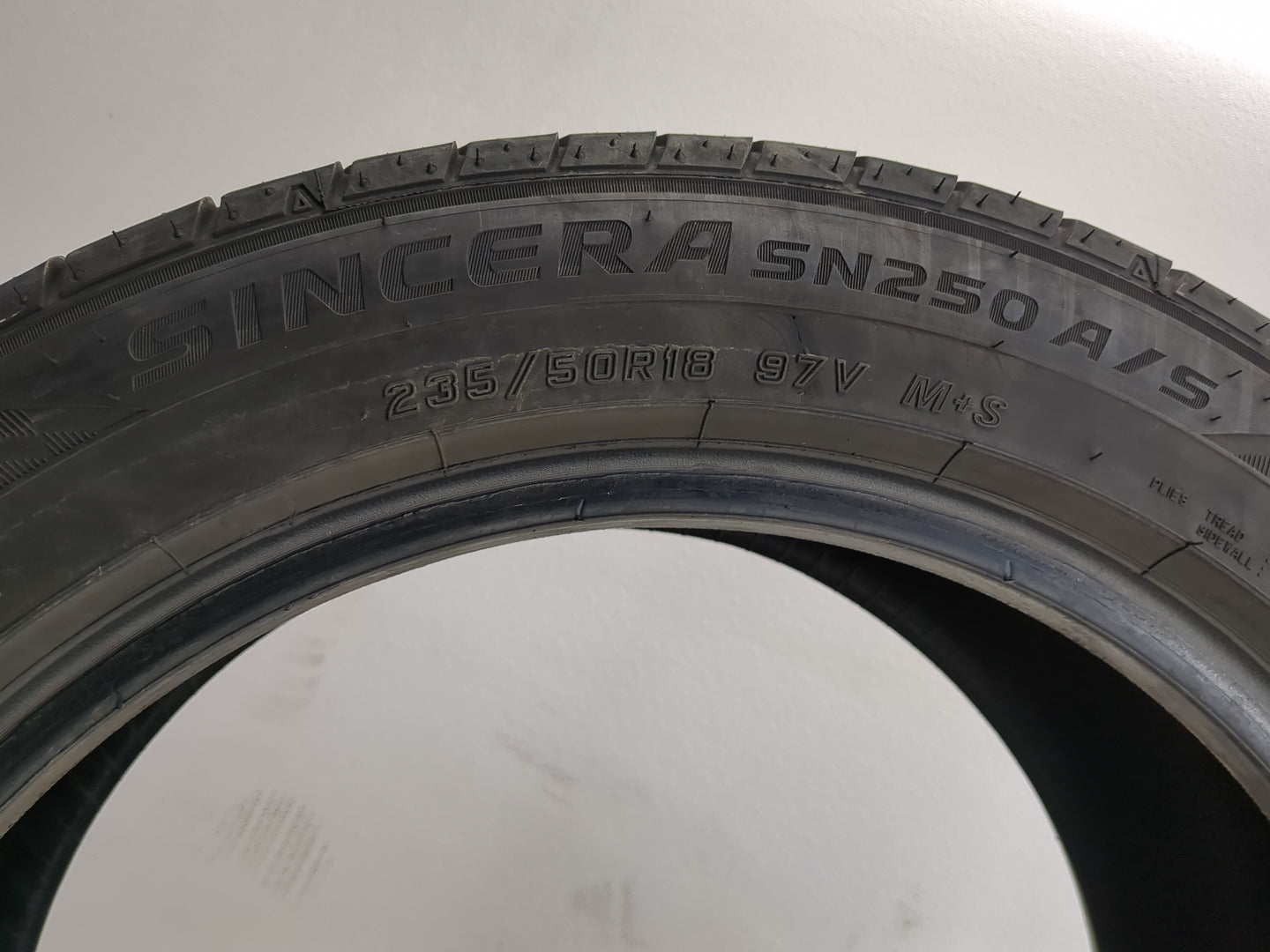 Used Tire 235/50R18 FALKEN SINCERA SN250 A/S 97V - Tread Depth 7.5/32 - Oemusedautoparts1.com