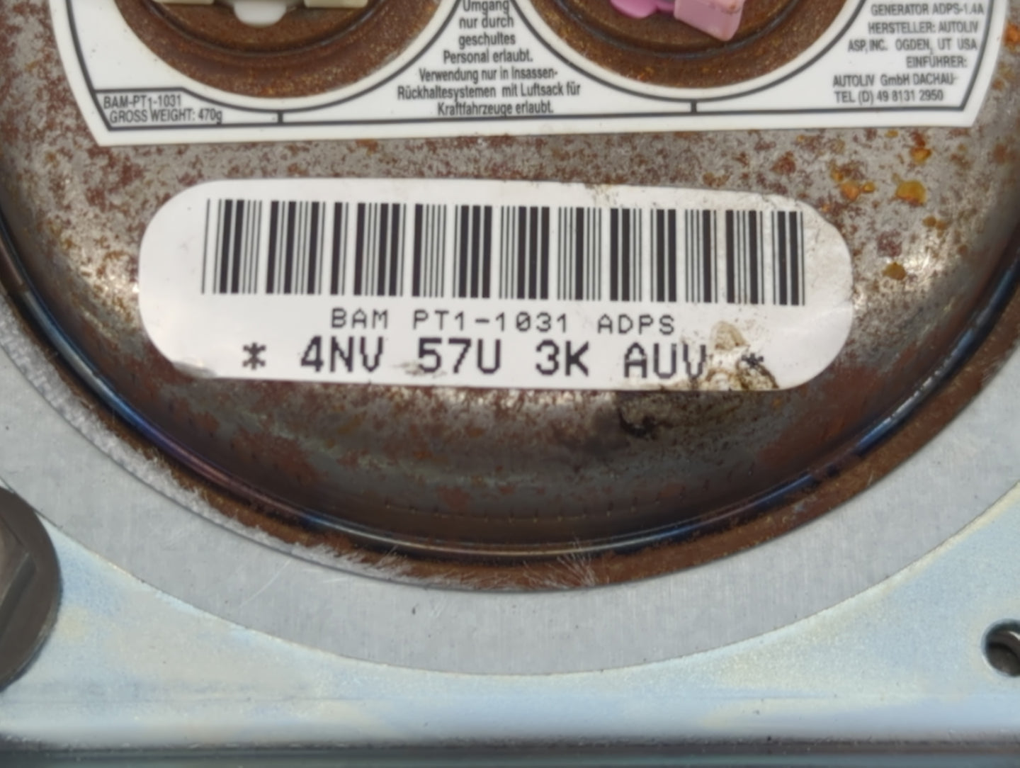 2006-2016 Chevrolet Impala Air Bag Driver Left Steering Wheel Mounted P/N:4NB 57U 3K AUV Fits OEM Used Auto Parts - Oemuseda