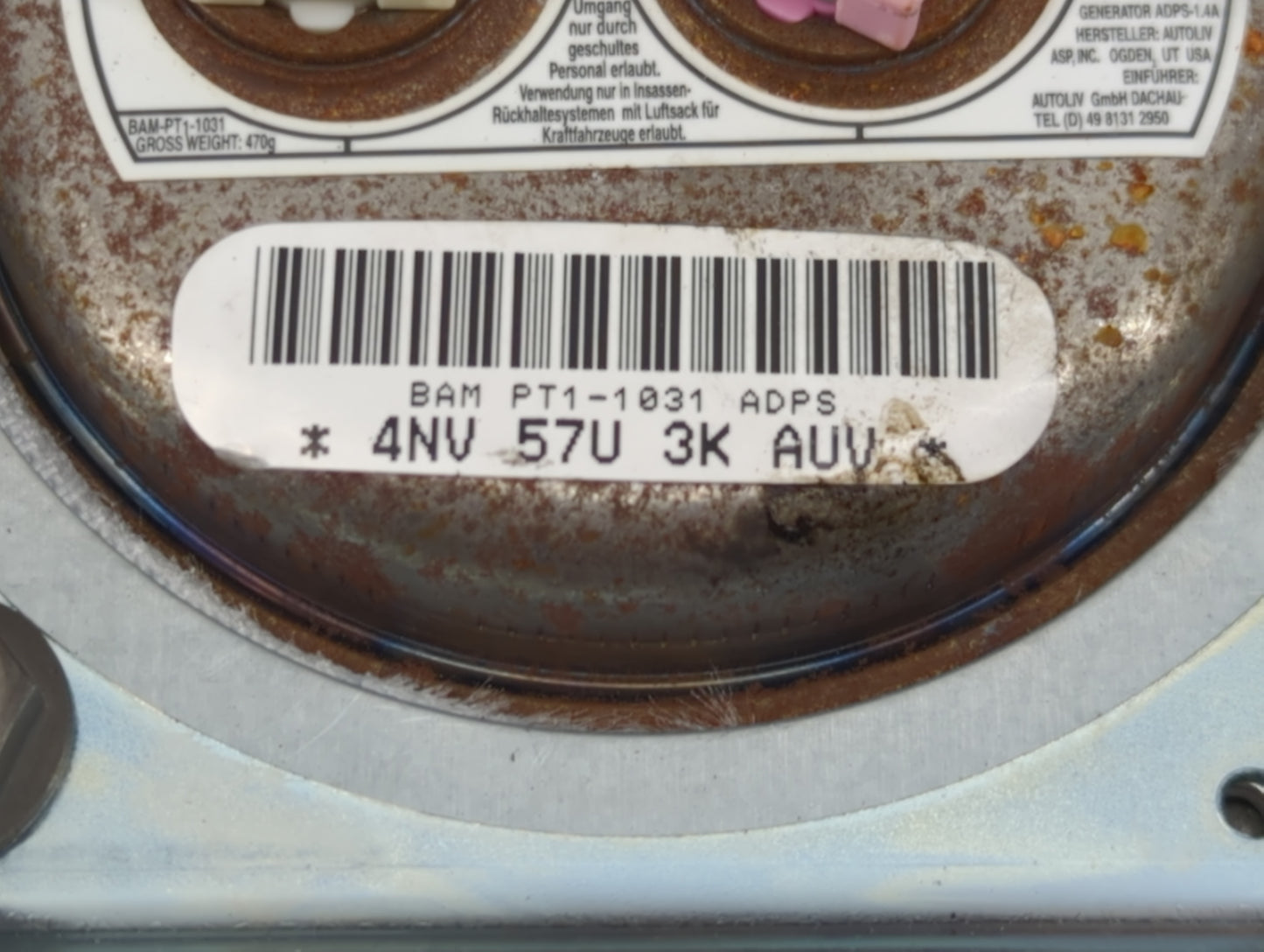 2006-2016 Chevrolet Impala Air Bag Driver Left Steering Wheel Mounted P/N:4NB 57U 3K AUV Fits OEM Used Auto Parts - Oemuseda