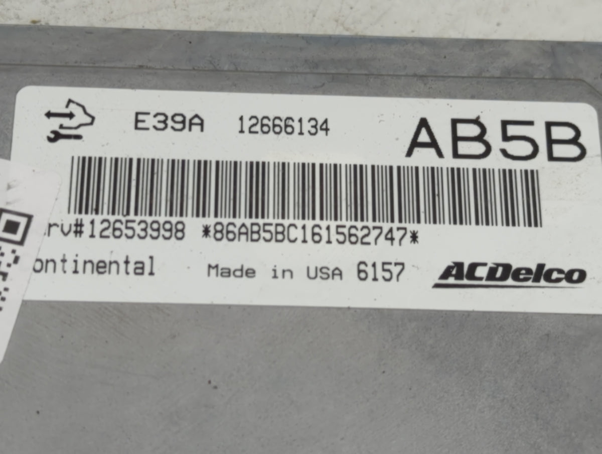 2014-2016 Chevrolet Impala PCM Engine Control Computer ECU ECM PCU OEM P/N:12666134 Fits 2013 2014 2015 2016 OEM Used Auto P