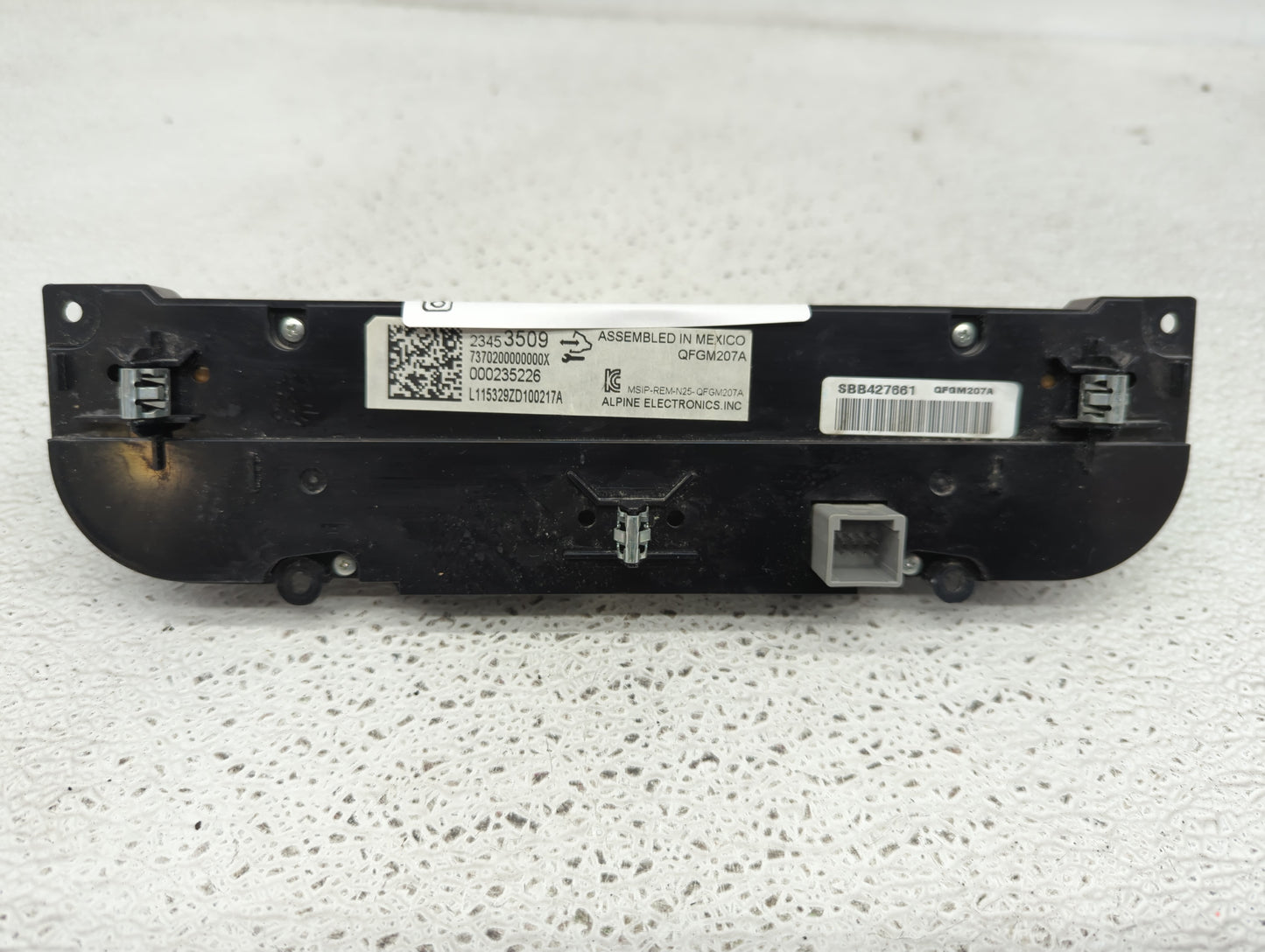 2014-2020 Chevrolet Impala Climate Control Module Temperature AC/Heater Replacement P/N:23453509 Fits OEM Used Auto Parts - 