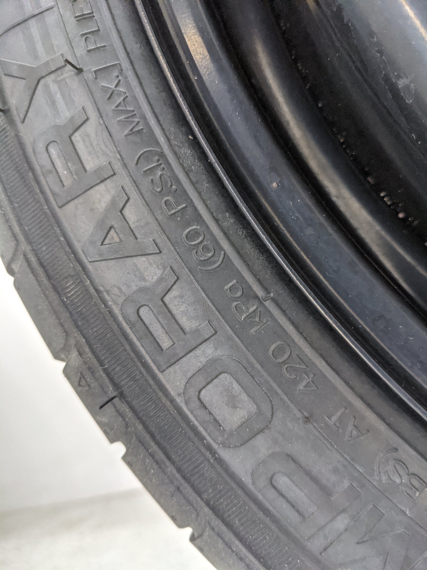2014-2020 Chevrolet Impala Spare Donut Tire Wheel Rim Oem - Oemusedautoparts1.com