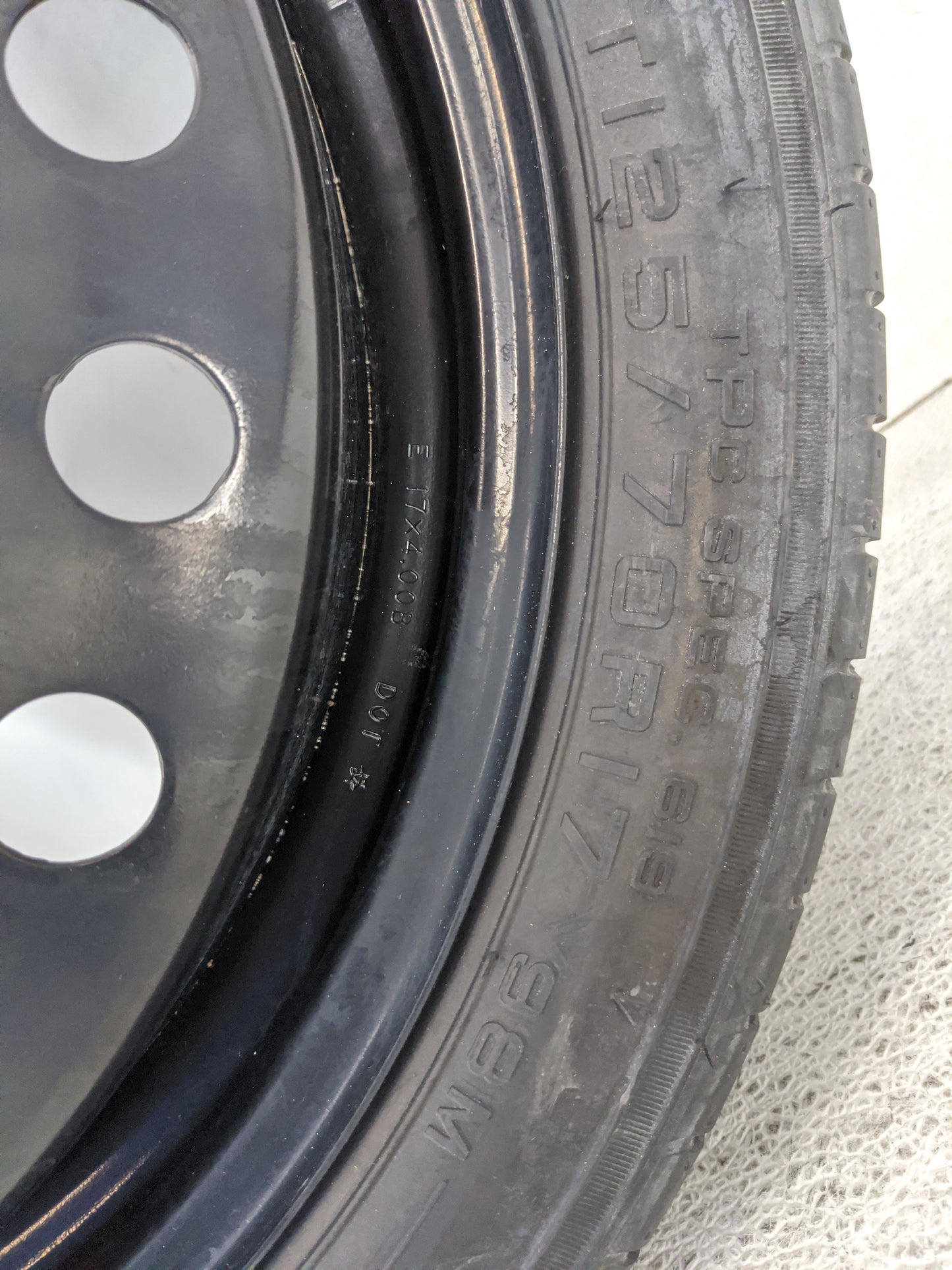 2014-2020 Chevrolet Impala Spare Donut Tire Wheel Rim Oem - Oemusedautoparts1.com