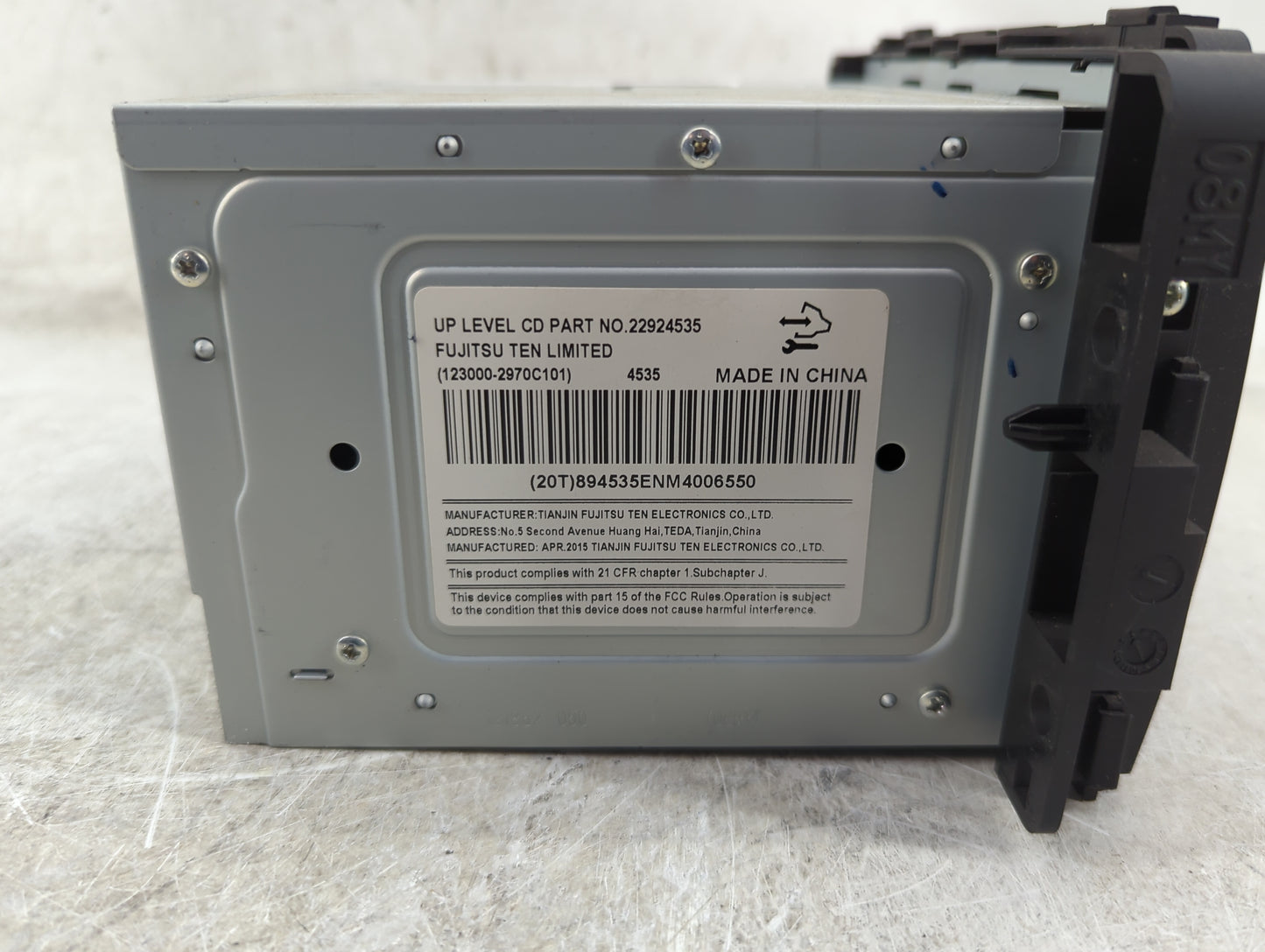 2013-2016 Chevrolet Impala Radio AM FM Cd Player Receiver Replacement P/N:22924535 123000-2970C101 Fits Fits 2013 2014 2015 
