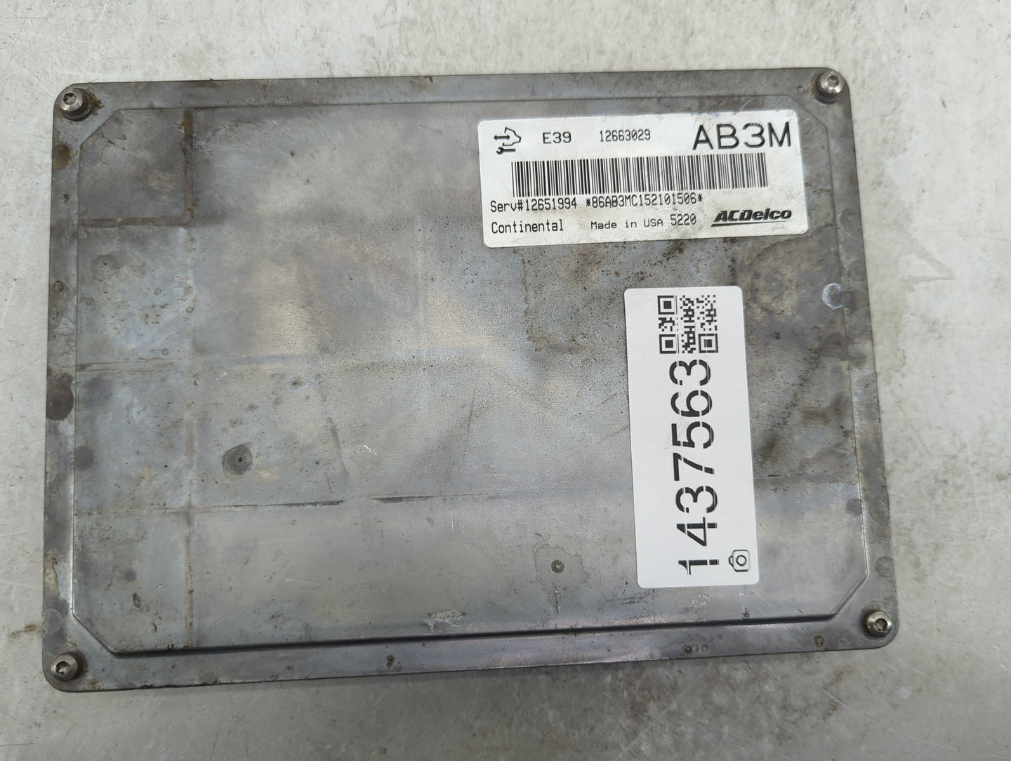 2012-2016 Chevrolet Impala PCM Engine Control Computer ECU ECM PCU OEM P/N:12663029 12651994 Fits Fits 2012 2013 2014 2015 2