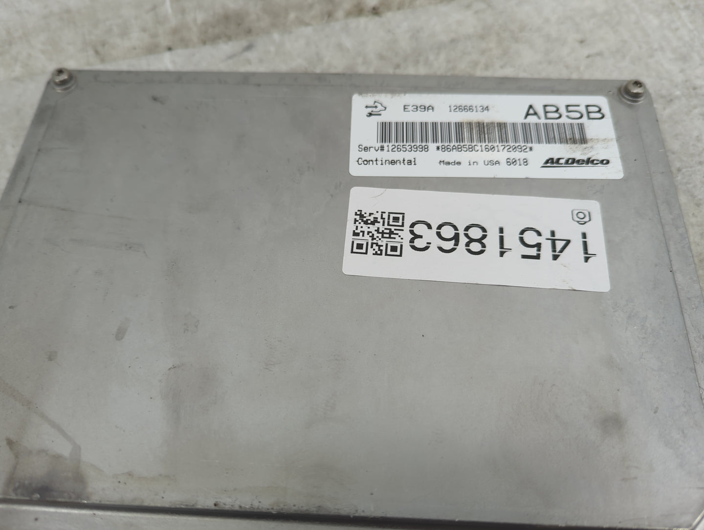 2014-2016 Chevrolet Impala PCM Engine Control Computer ECU ECM PCU OEM P/N:12653998 12666134, E39A Fits Fits 2013 2014 2015 
