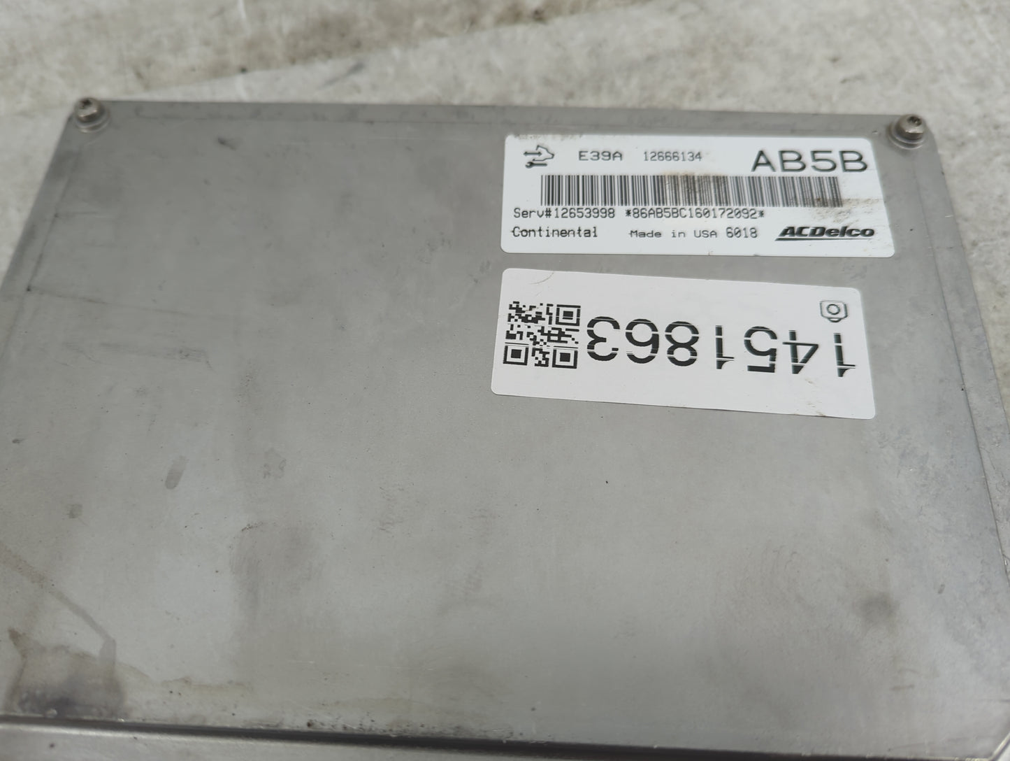 2014-2016 Chevrolet Impala PCM Engine Control Computer ECU ECM PCU OEM P/N:12653998 12666134, E39A Fits Fits 2013 2014 2015 