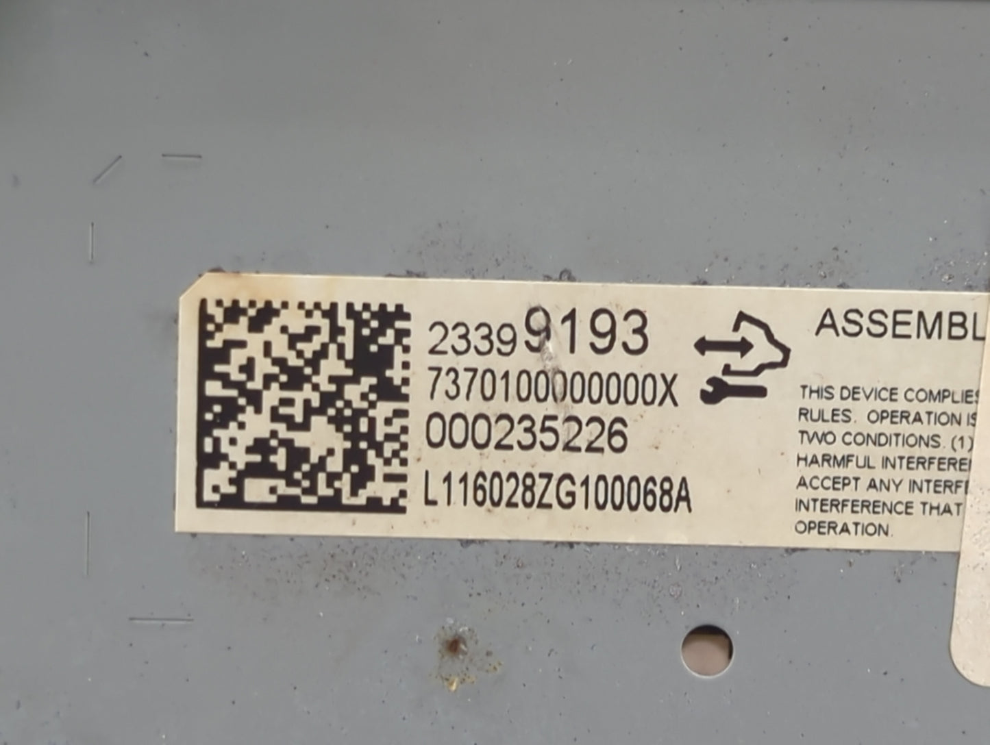 2016 Chevrolet Impala Information Display Screen - Oemusedautoparts1.com
