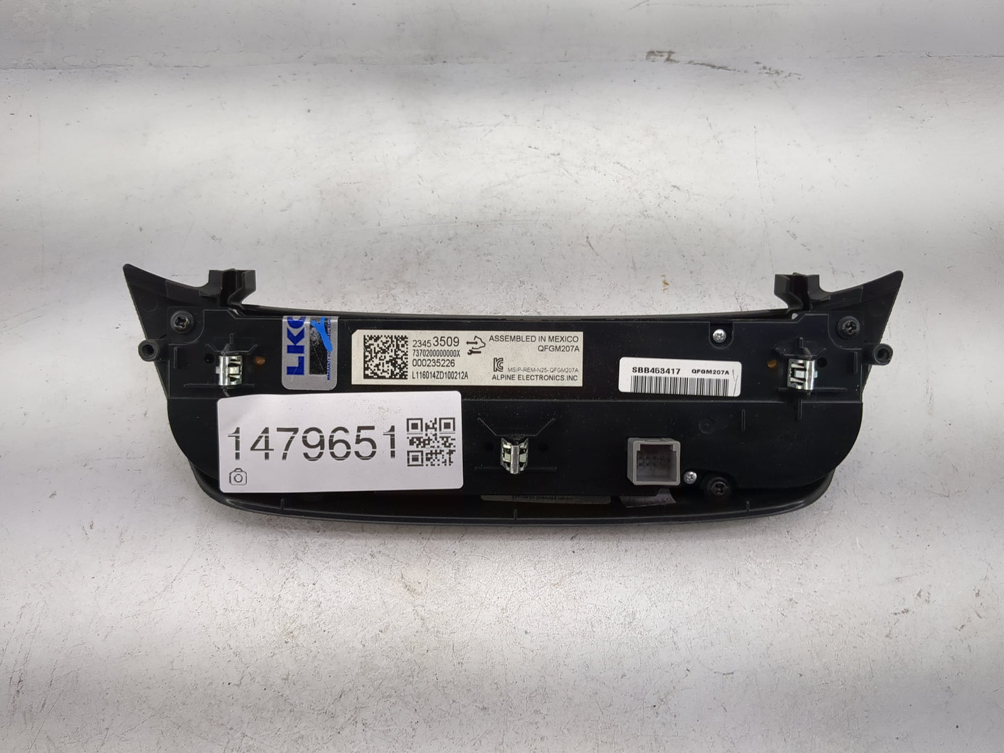2014-2020 Chevrolet Impala Climate Control Module Temperature AC/Heater Replacement P/N:23453509 QFGM207A Fits OEM Used Auto