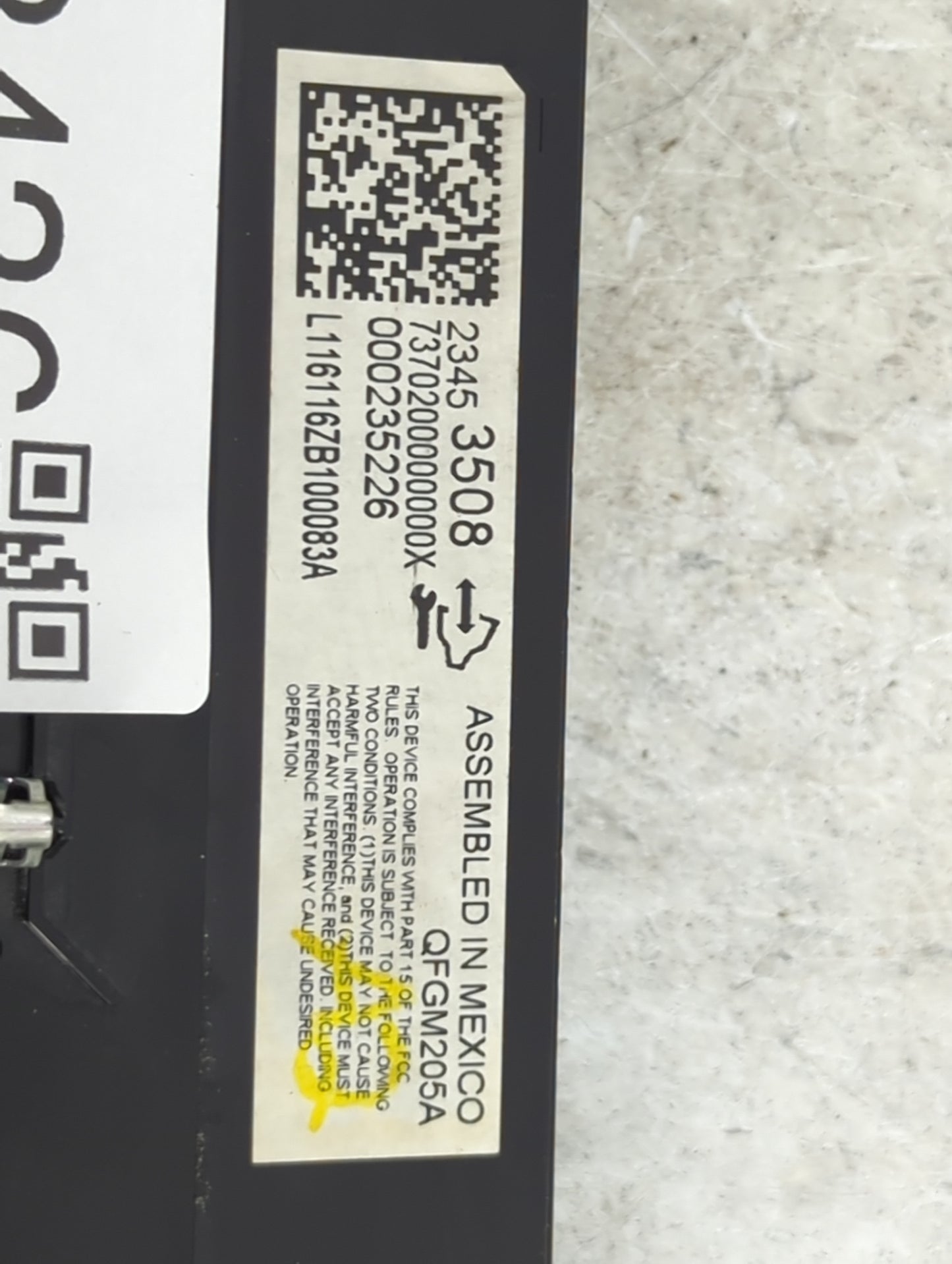2014-2020 Chevrolet Impala Climate Control Module Temperature AC/Heater Replacement P/N:23453508 QFGM205A Fits OEM Used Auto
