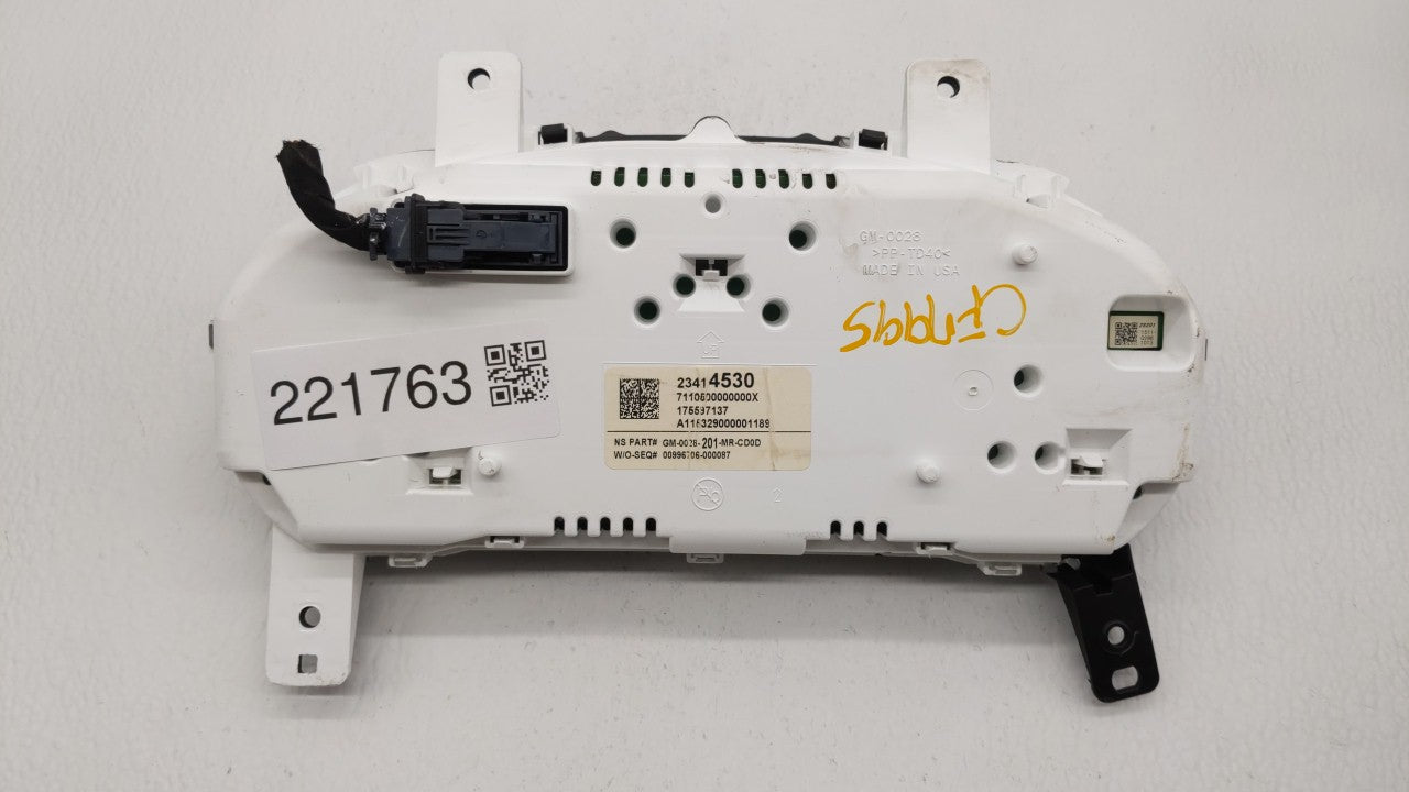 2016 Chevrolet Impala Instrument Cluster Speedometer Gauges P/N:GM-0028-201-MR-CE0E 23414530, 23385712 Fits OEM Used Auto Pa