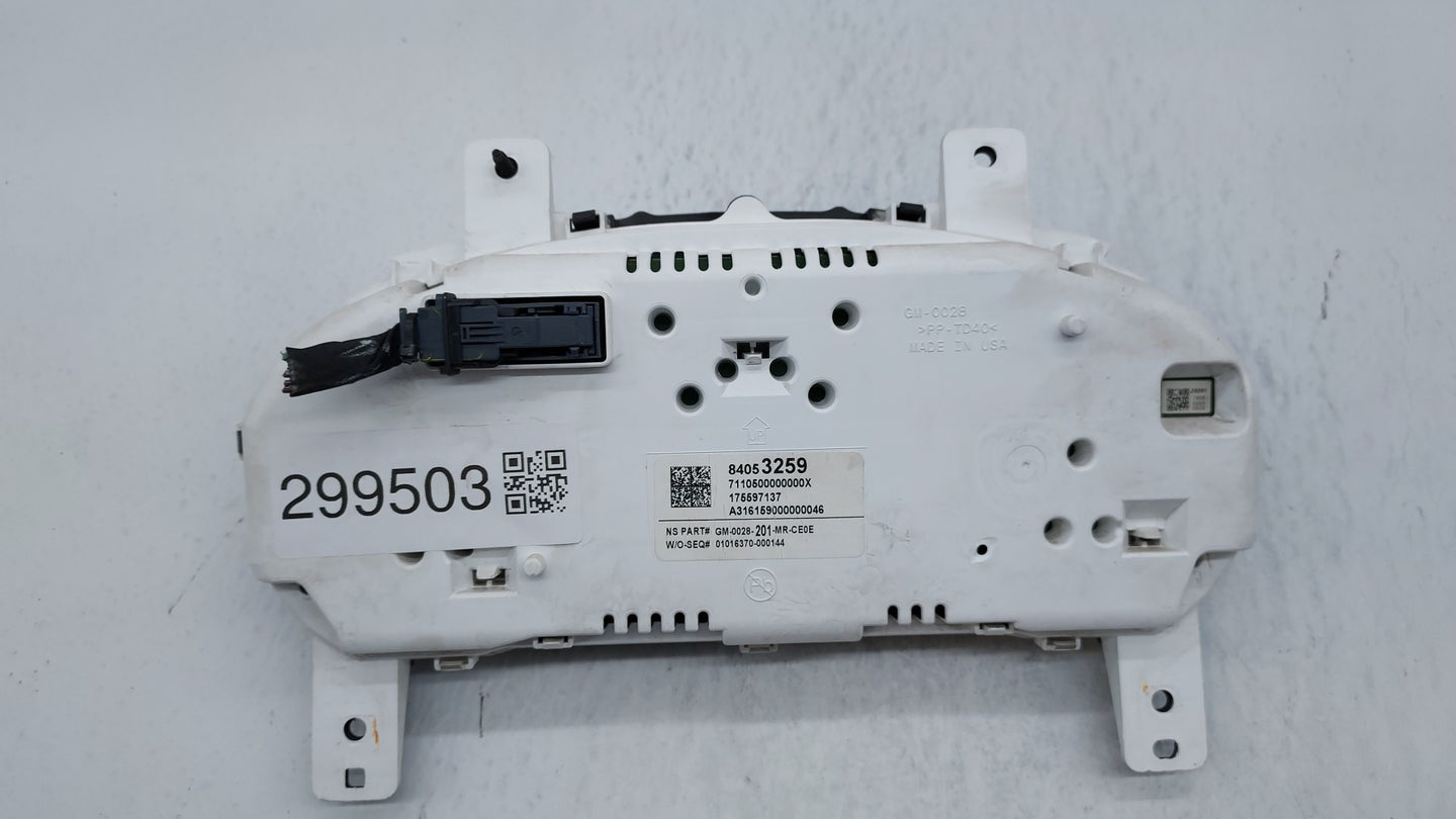 2016 Chevrolet Impala Instrument Cluster Speedometer Gauges P/N:84053259 GM-0028-201-MR-CE0E, 23414530, 23385712 Fits OEM Us