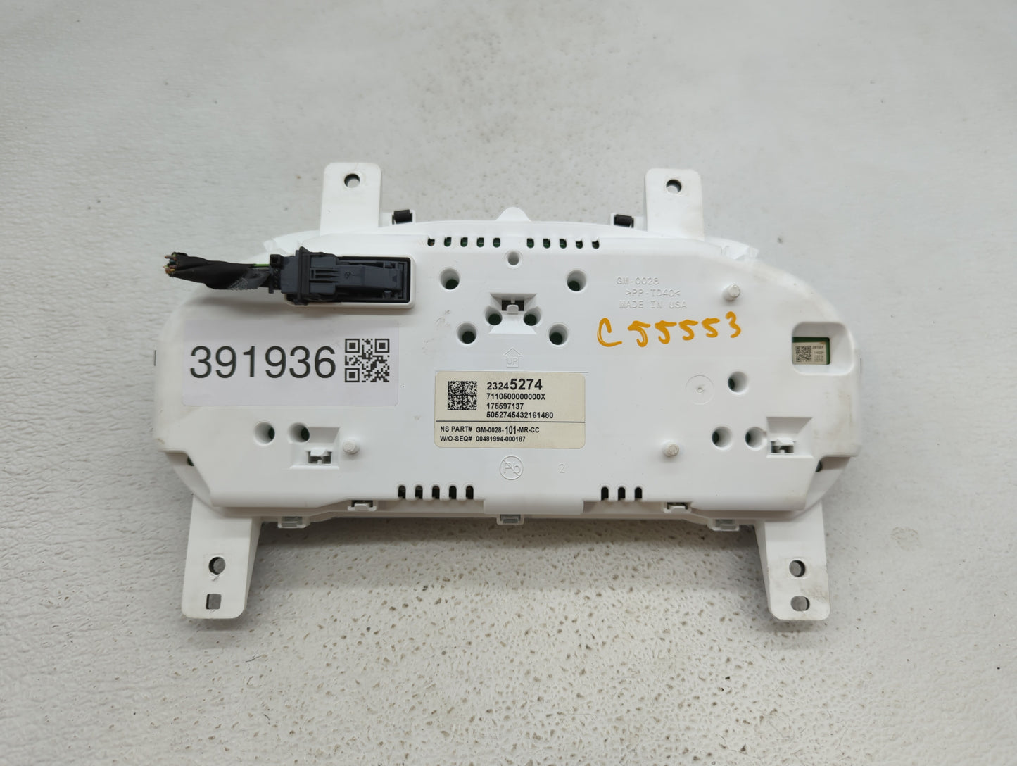 2015 Chevrolet Impala Instrument Cluster Speedometer Gauges P/N:23245274 23251507, 23251509 Fits OEM Used Auto Parts - Oemus