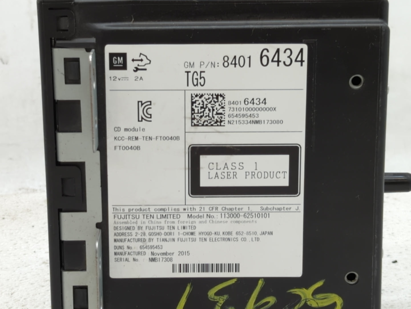 2015-2019 Chevrolet Impala Am Fm Cd Player Radio Receiver - Oemusedautoparts1.com