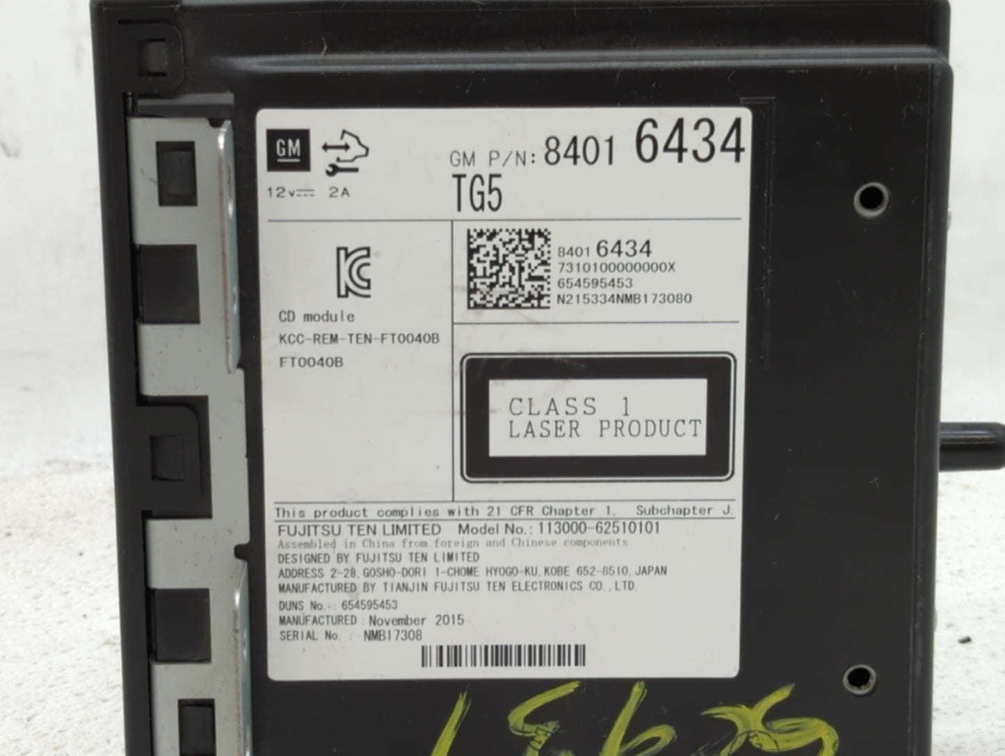 2015-2019 Chevrolet Impala Am Fm Cd Player Radio Receiver - Oemusedautoparts1.com