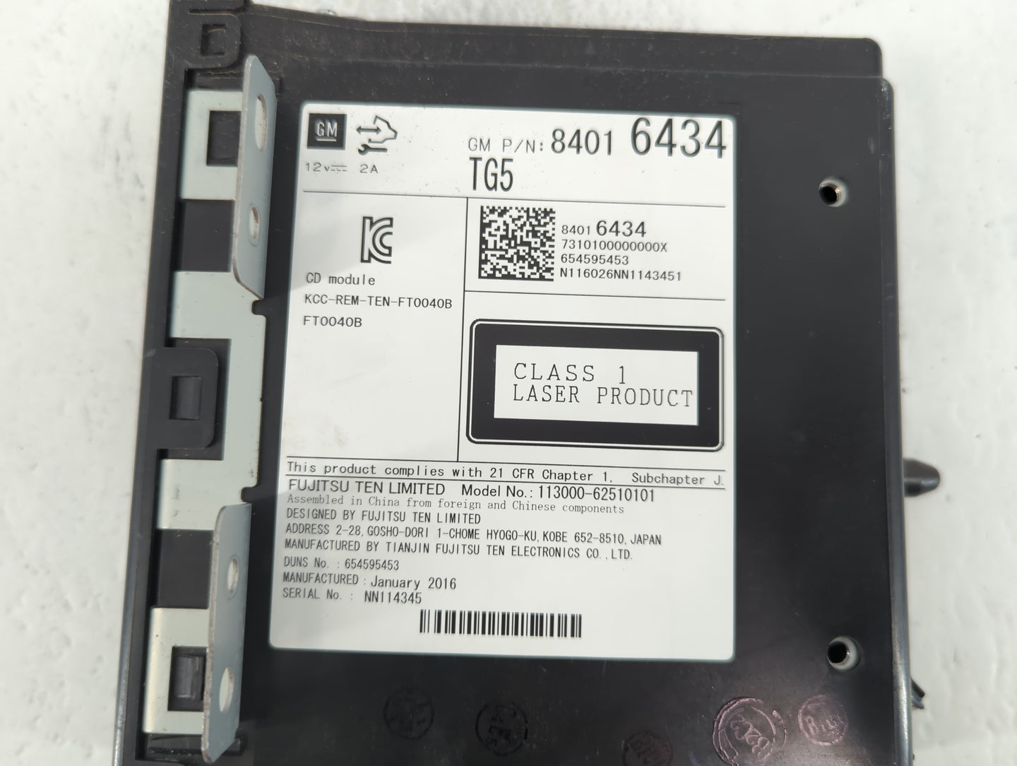 2006-2016 Chevrolet Impala Radio AM FM Cd Player Receiver Replacement P/N:84016434 Fits OEM Used Auto Parts - Oemusedautopar