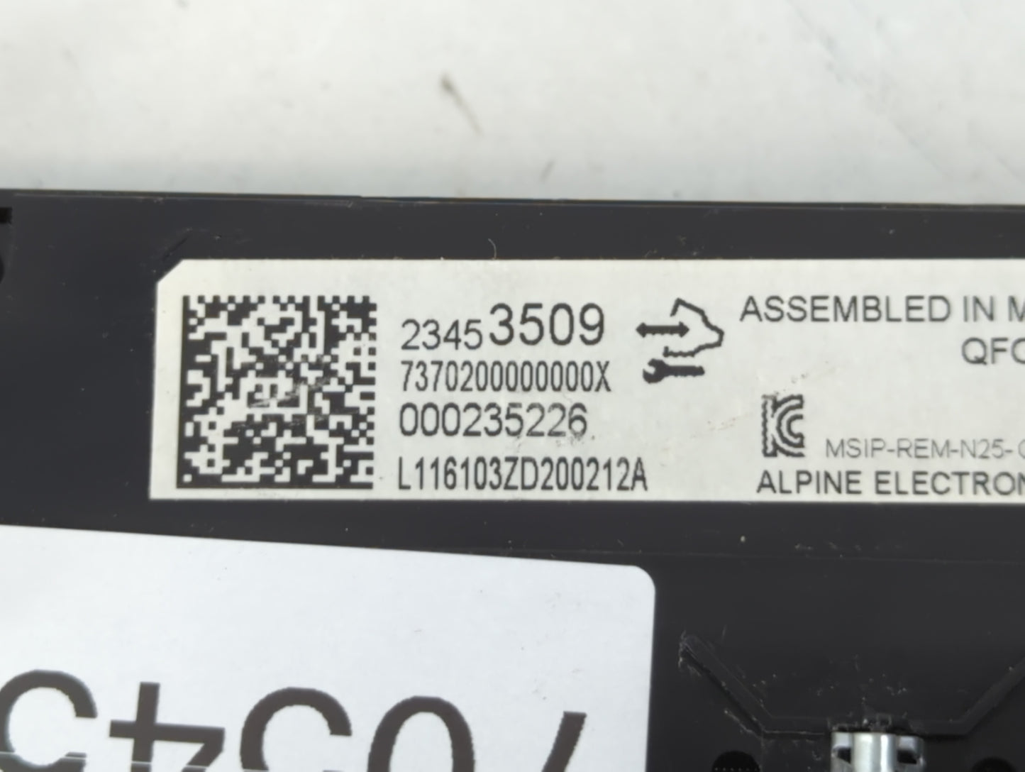 2014-2020 Chevrolet Impala Climate Control Module Temperature AC/Heater Replacement P/N:23453509 Fits OEM Used Auto Parts - 