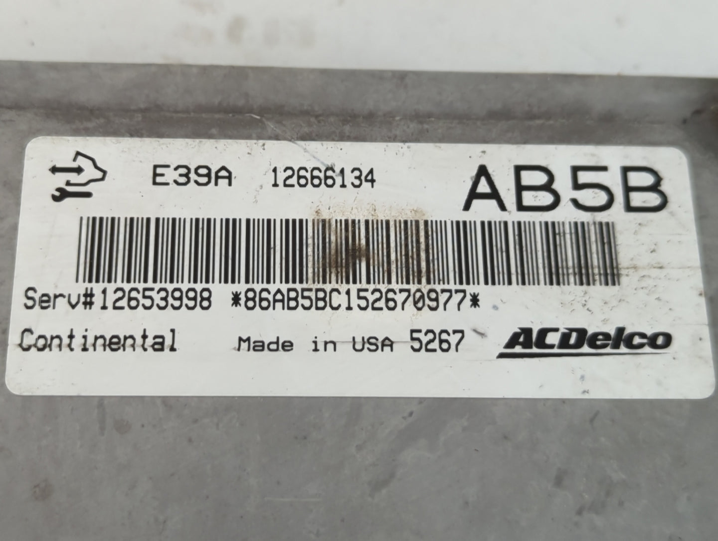 2014-2016 Chevrolet Impala PCM Engine Control Computer ECU ECM PCU OEM P/N:12666134 Fits Fits 2013 2014 2015 2016 OEM Used A
