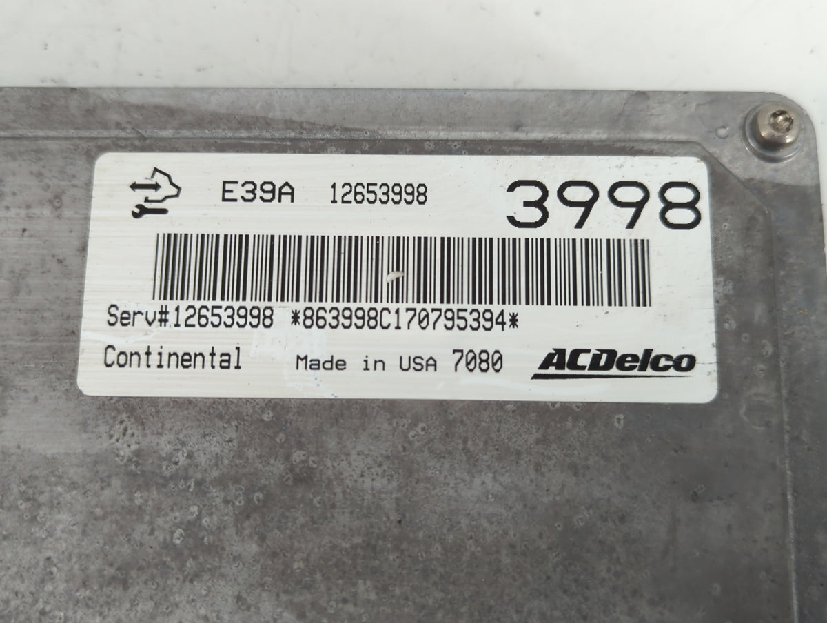 2014-2016 Chevrolet Impala PCM Engine Control Computer ECU ECM PCU OEM P/N:12653998 Fits 2013 2014 2015 2016 OEM Used Auto P