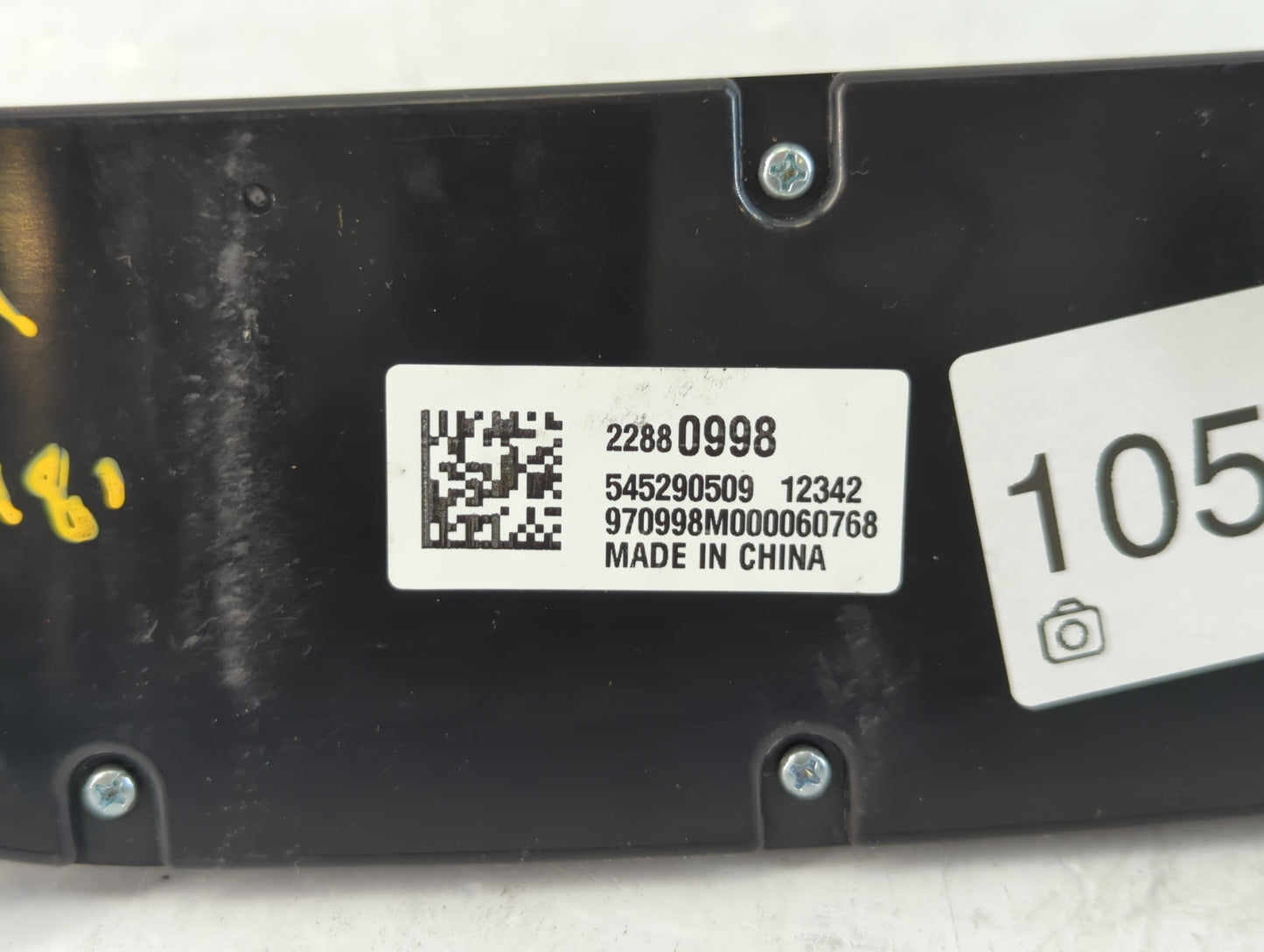 2016-2017 Chevrolet Malibu Climate Control Module Temperature AC/Heater Replacement P/N:22880998 Fits Fits 2016 2017 OEM Use