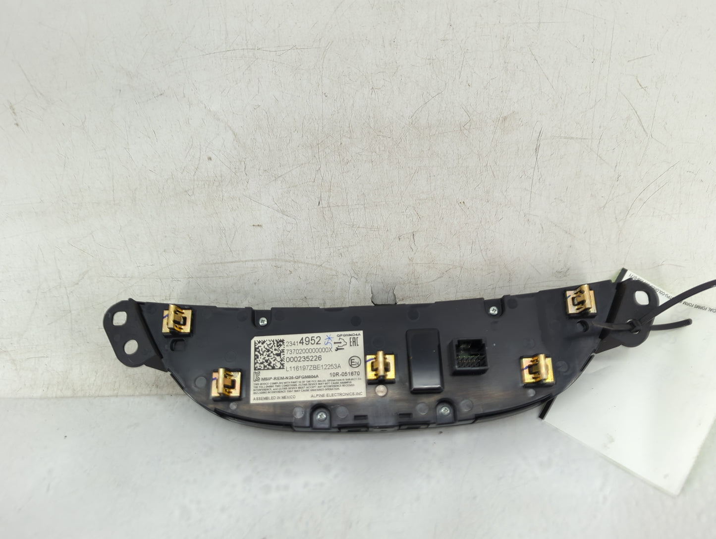 2016-2017 Chevrolet Malibu Climate Control Module Temperature AC/Heater Replacement P/N:23414952 Fits Fits 2016 2017 OEM Use