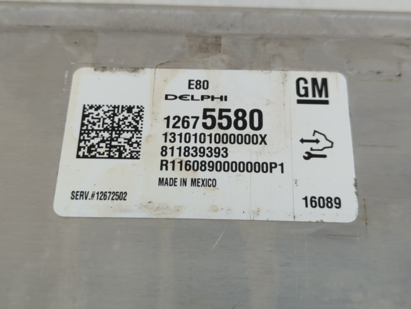 2016 Chevrolet Malibu PCM Engine Control Computer ECU ECM PCU OEM P/N:12675580 Fits OEM Used Auto Parts - Oemusedautoparts1.