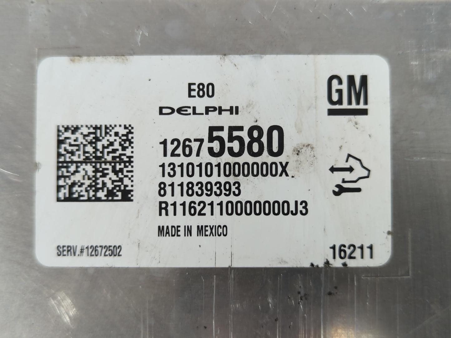 2016 Chevrolet Malibu PCM Engine Control Computer ECU ECM PCU OEM P/N:12675580 Fits OEM Used Auto Parts - Oemusedautoparts1.