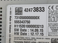 2016 Chevrolet Malibu Radio AM FM Cd Player Receiver Replacement P/N:42473833 Fits OEM Used Auto Parts - Oemusedautoparts1.c