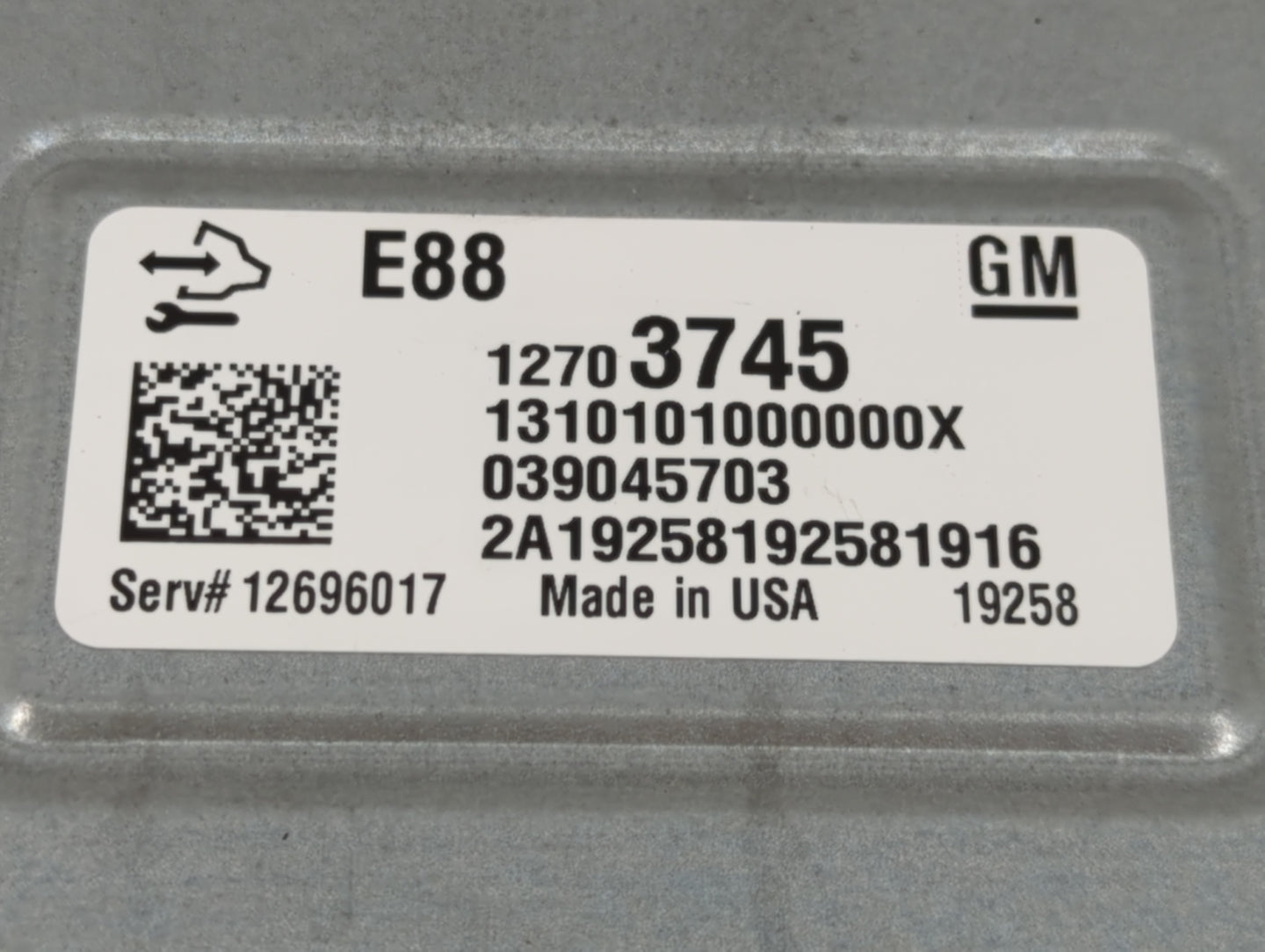2013-2016 Chevrolet Malibu PCM Engine Control Computer ECU ECM PCU OEM P/N:12703745 Fits Fits 2013 2014 2015 2016 OEM Used A