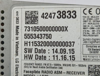 2016 Chevrolet Malibu Radio AM FM Cd Player Receiver Replacement P/N:42473833 42456917 Fits OEM Used Auto Parts - Oemusedaut