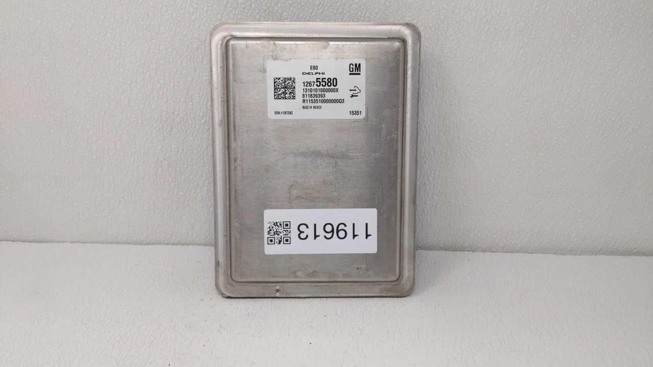 2016 Chevrolet Malibu PCM Engine Control Computer ECU ECM PCU OEM P/N:12607096 12675580, 12676591, 12680968 Fits OEM Used Au