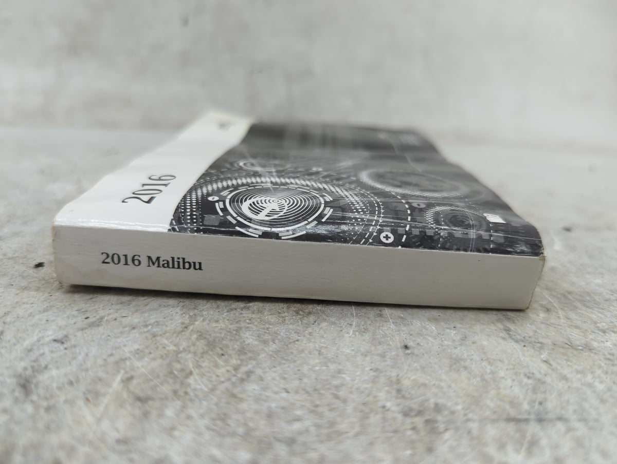 2016 Chevrolet Malibu Owners Manual Book Guide OEM Used Auto Parts - Oemusedautoparts1.com