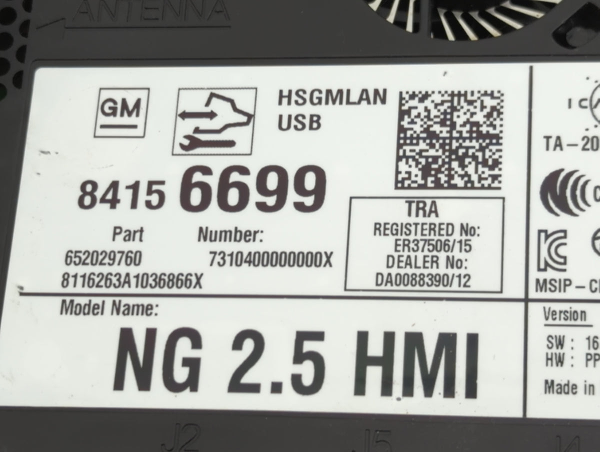 2016-2017 Chevrolet Malibu Communication Control Module - Oemusedautoparts1.com
