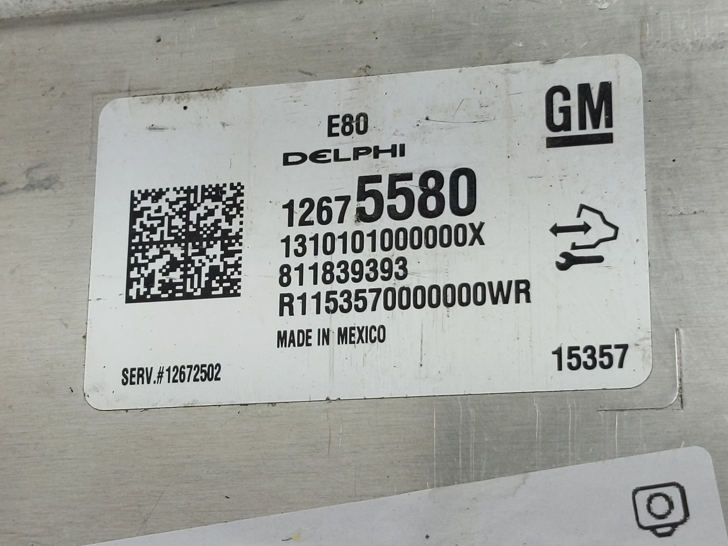2016 Chevrolet Malibu PCM Engine Control Computer ECU ECM PCU OEM P/N:12675580 Fits OEM Used Auto Parts - Oemusedautoparts1.