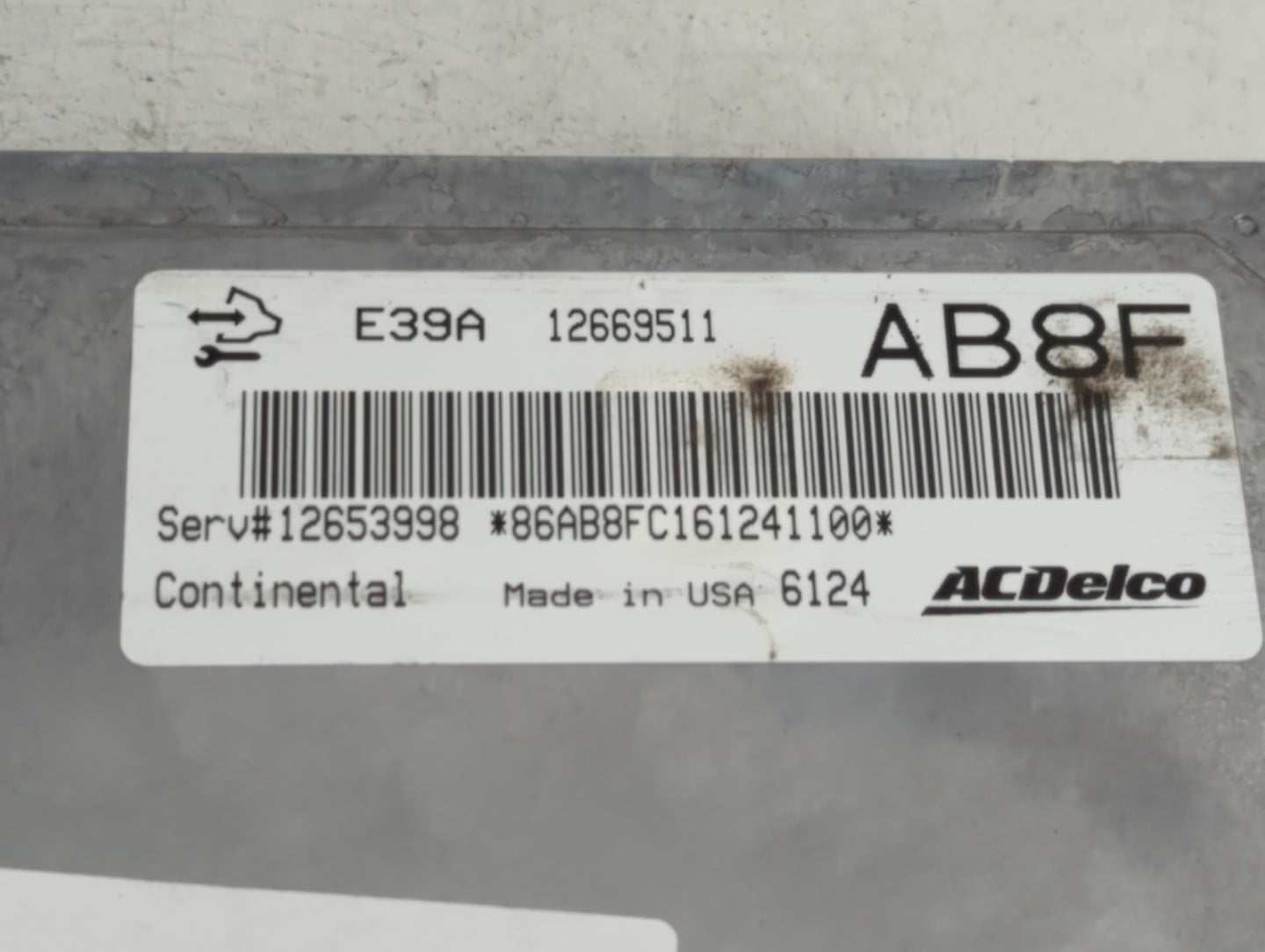 2013-2016 Chevrolet Malibu PCM Engine Control Computer ECU ECM PCU OEM P/N:12669511 Fits Fits 2013 2014 2015 2016 OEM Used A