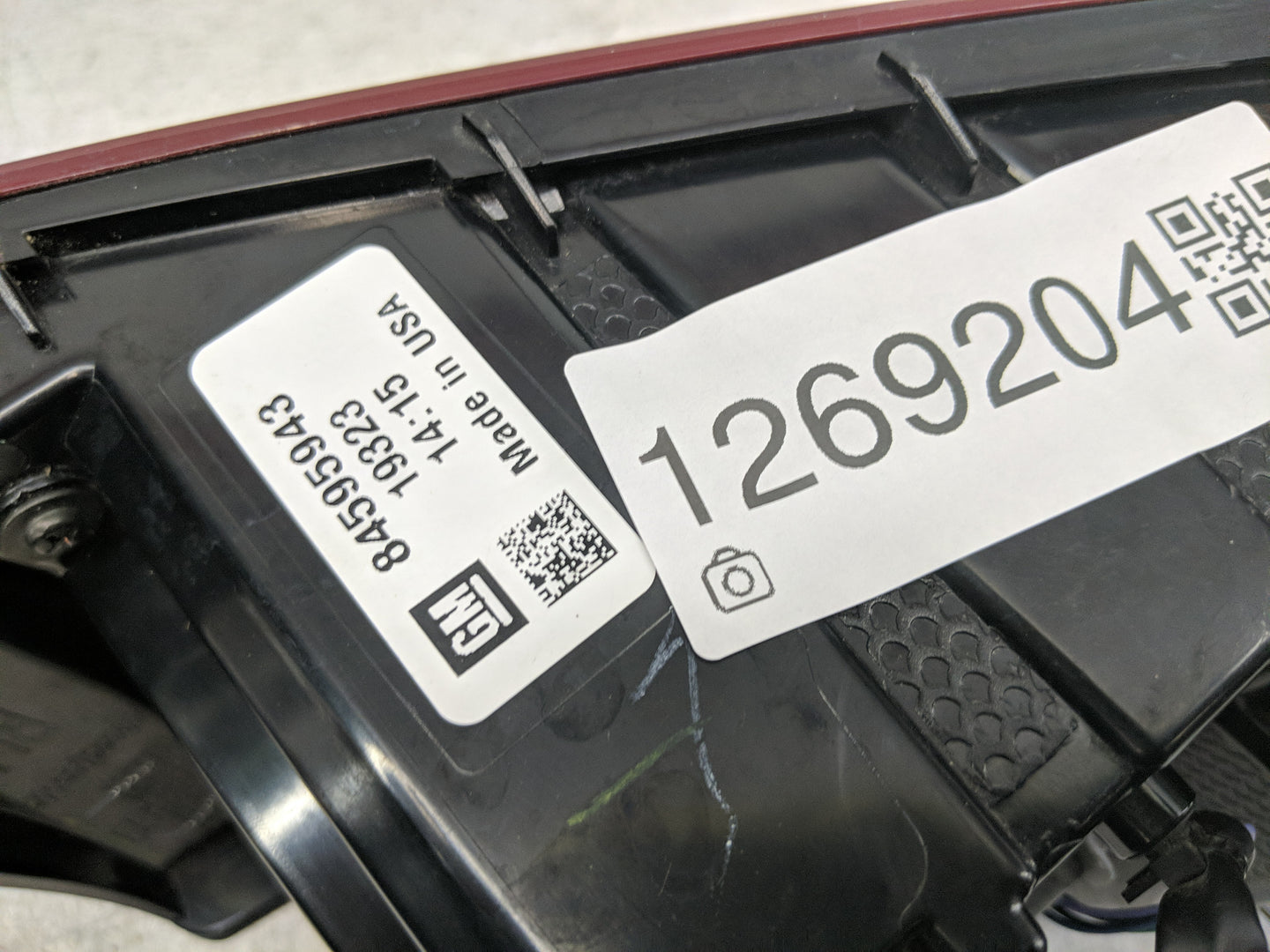 2016-2021 Chevrolet Malibu Tail Light Assembly Passenger Right OEM Fits Fits 2016 2017 2018 2019 2020 2021 OEM Used Auto Par