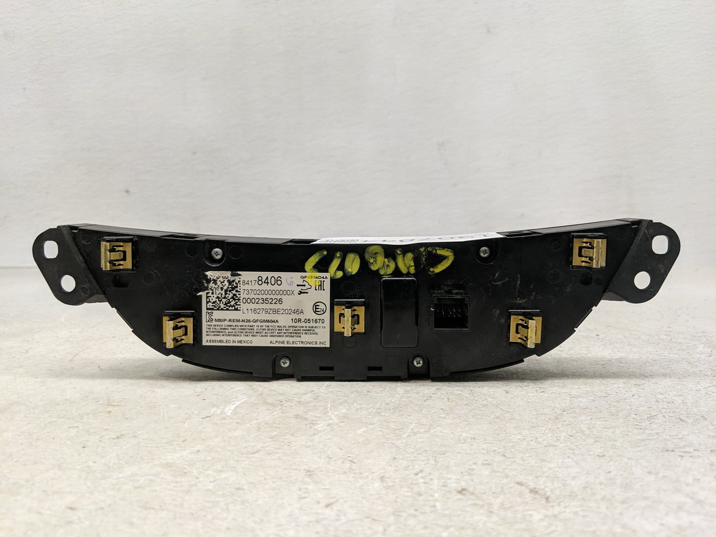 2016-2017 Chevrolet Malibu Climate Control Module Temperature AC/Heater Replacement P/N:000235226 84178406 Fits Fits 2016 20