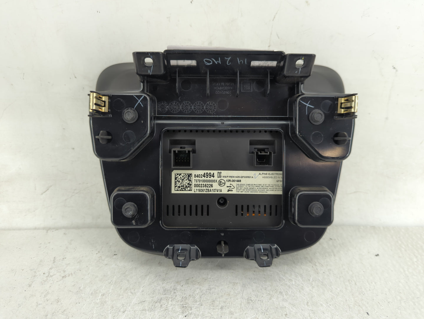 2016 Chevrolet Malibu Radio AM FM Cd Player Receiver Replacement P/N:84024994 Fits Fits 2017 2018 2019 2020 OEM Used Auto Pa