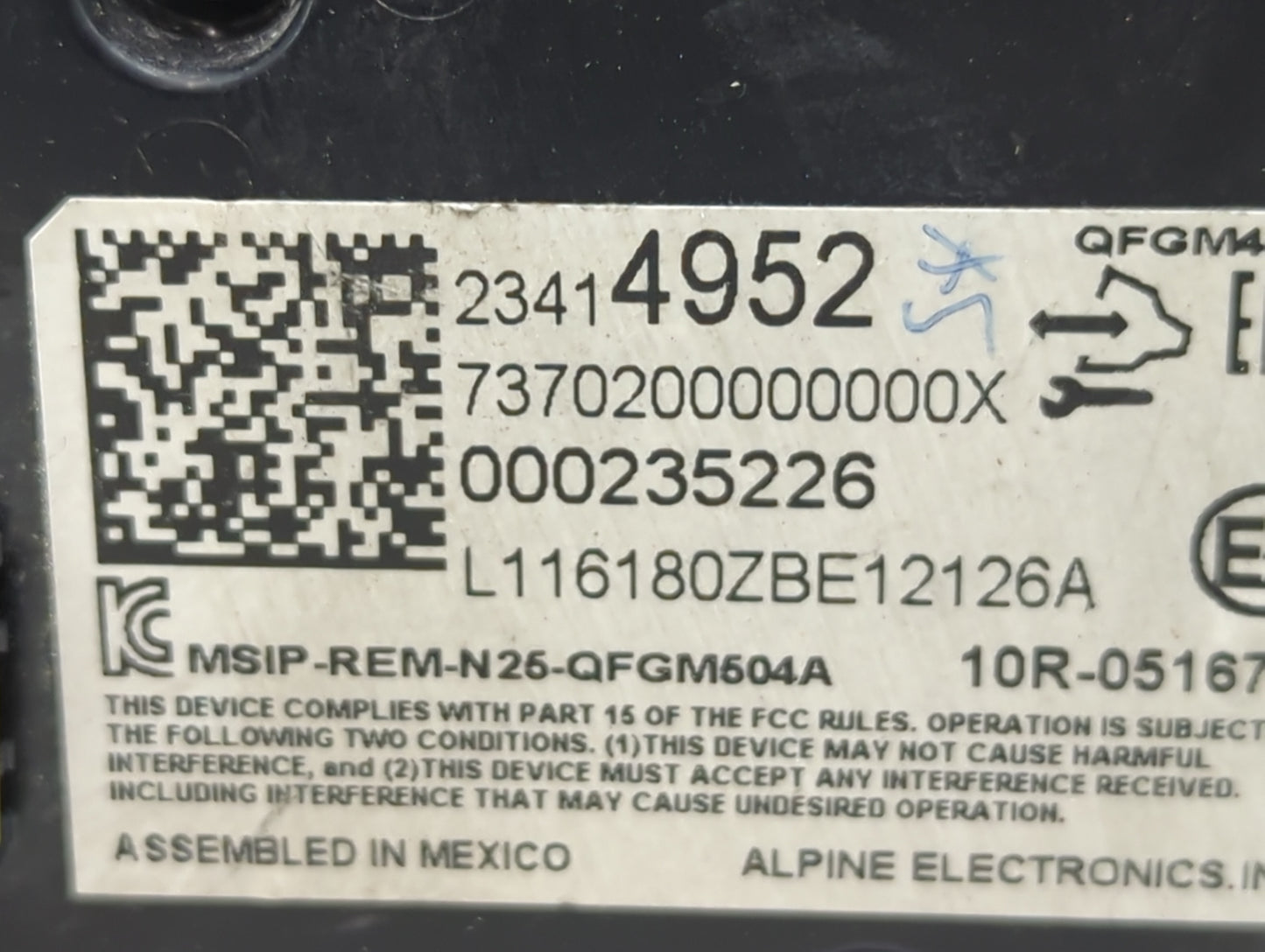 2016-2017 Chevrolet Malibu Climate Control Module Temperature AC/Heater Replacement P/N:23414952 Fits Fits 2016 2017 OEM Use