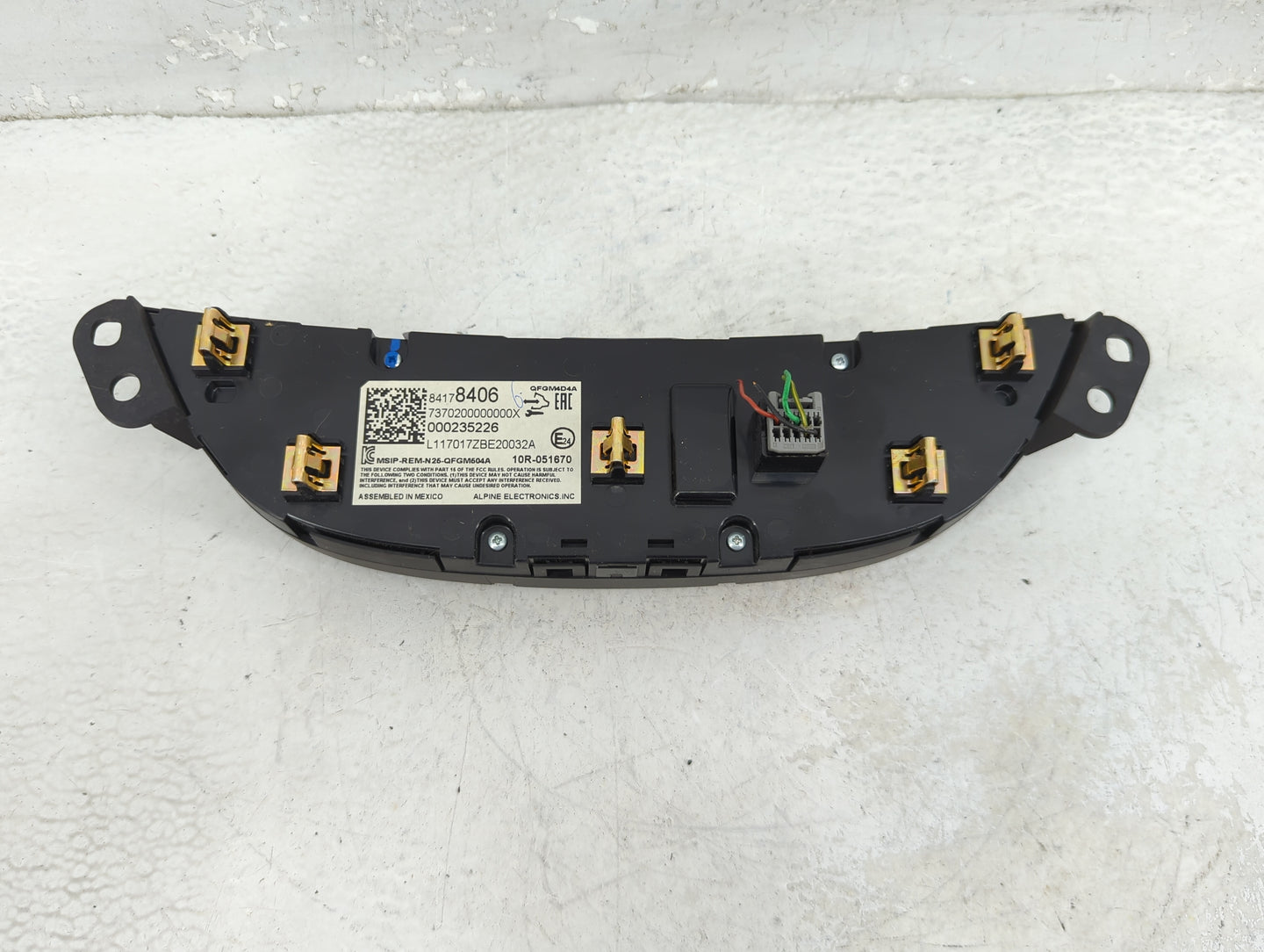 2016-2017 Chevrolet Malibu Climate Control Module Temperature AC/Heater Replacement P/N:84178406 Fits Fits 2016 2017 OEM Use