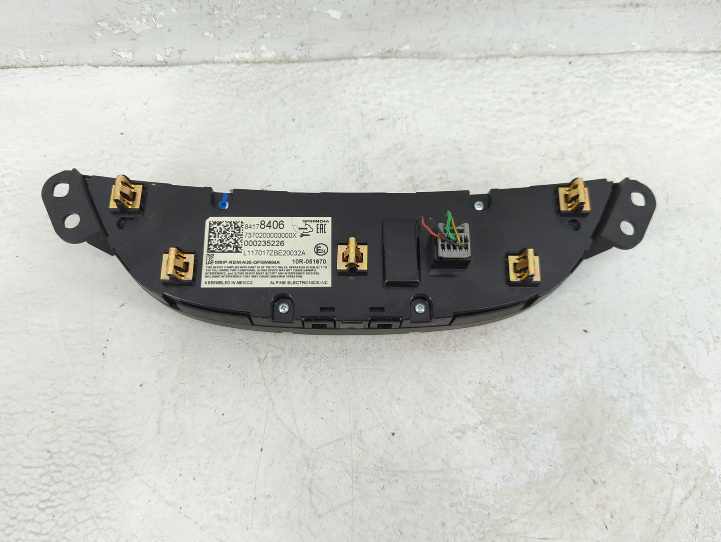 2016-2017 Chevrolet Malibu Climate Control Module Temperature AC/Heater Replacement P/N:84178406 Fits Fits 2016 2017 OEM Use
