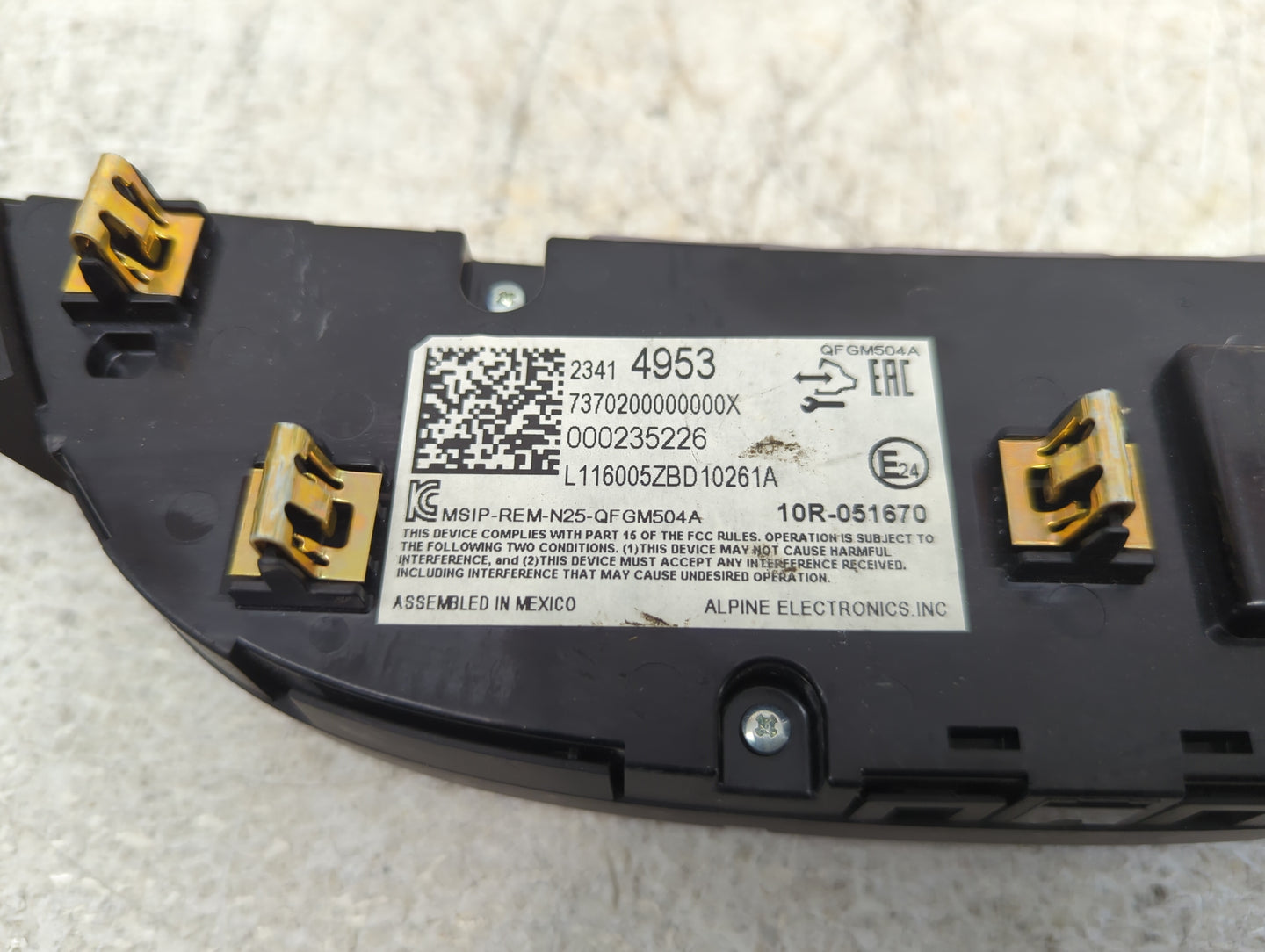 2016-2017 Chevrolet Malibu Climate Control Module Temperature AC/Heater Replacement P/N:23414953 Fits Fits 2016 2017 OEM Use