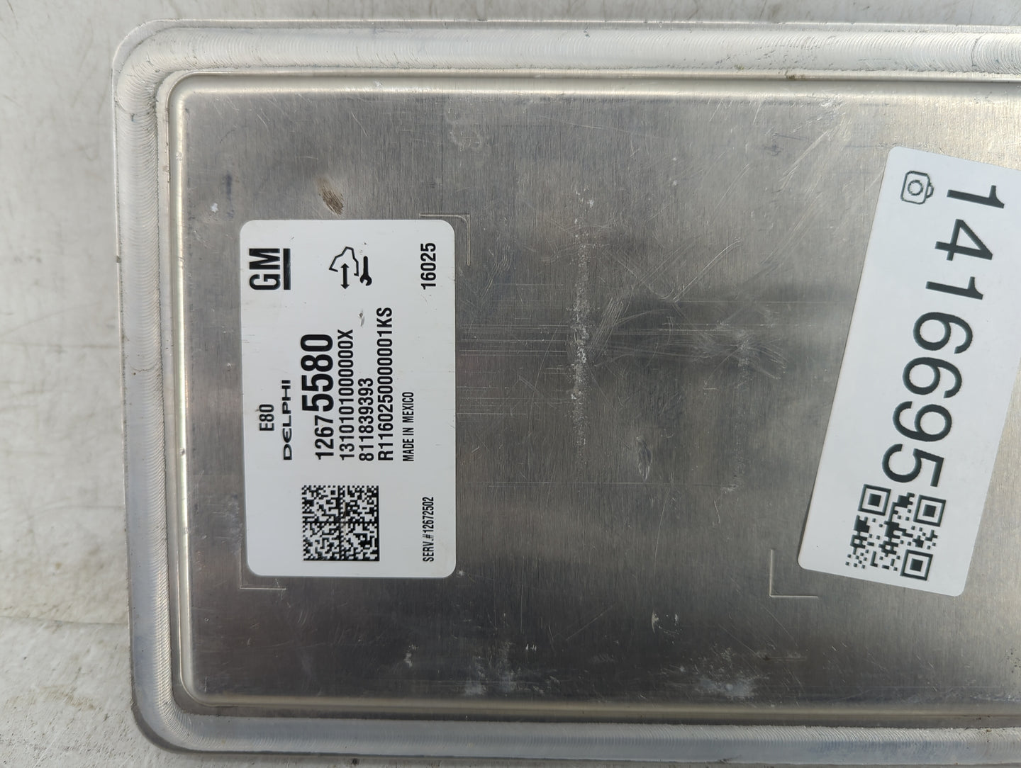 2016 Chevrolet Malibu PCM Engine Control Computer ECU ECM PCU OEM P/N:811839393 12675580 Fits OEM Used Auto Parts - Oemuseda