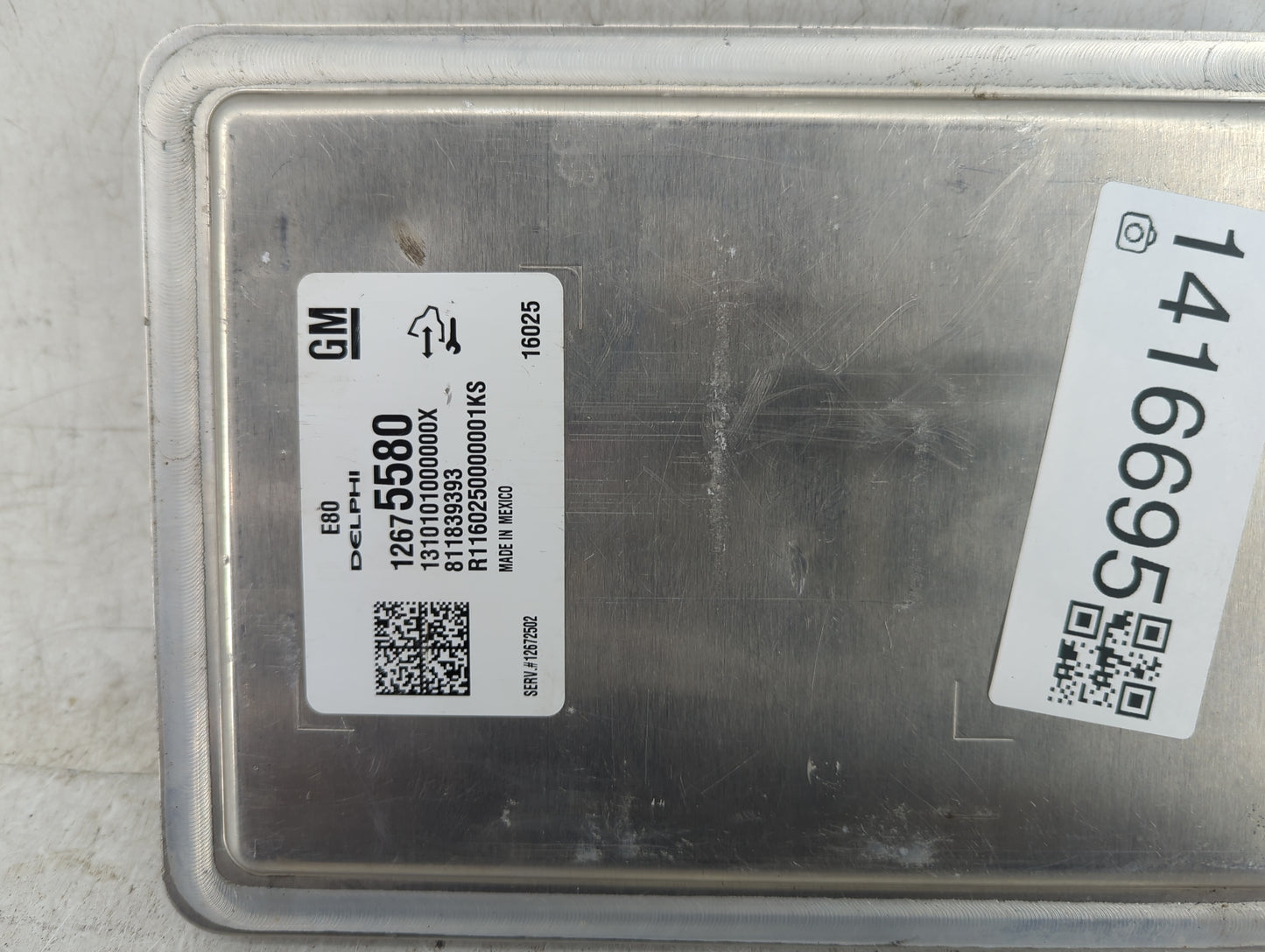 2016 Chevrolet Malibu PCM Engine Control Computer ECU ECM PCU OEM P/N:811839393 12675580 Fits OEM Used Auto Parts - Oemuseda
