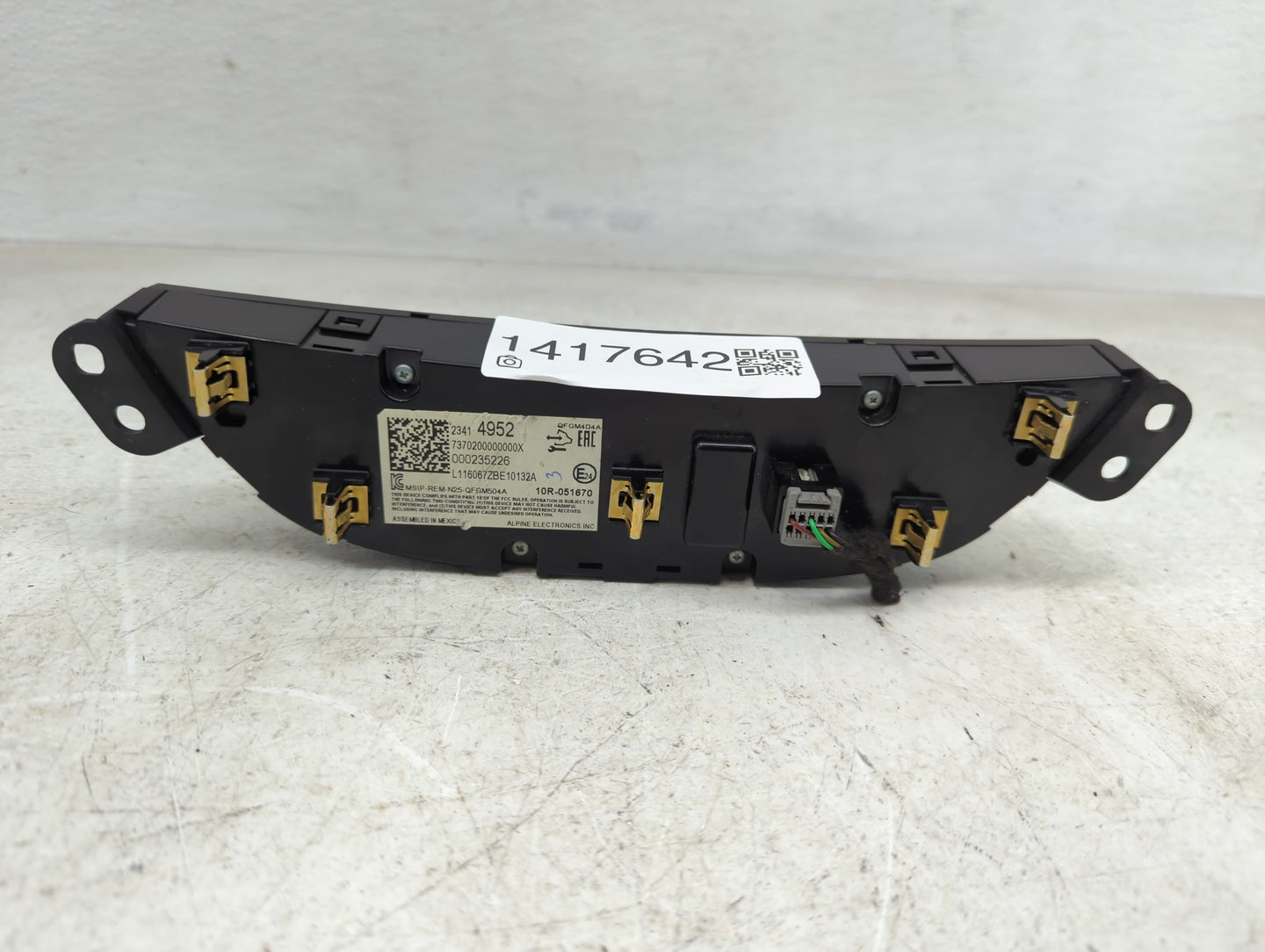 2016-2017 Chevrolet Malibu Climate Control Module Temperature AC/Heater Replacement P/N:000235226 23414952 Fits Fits 2016 20